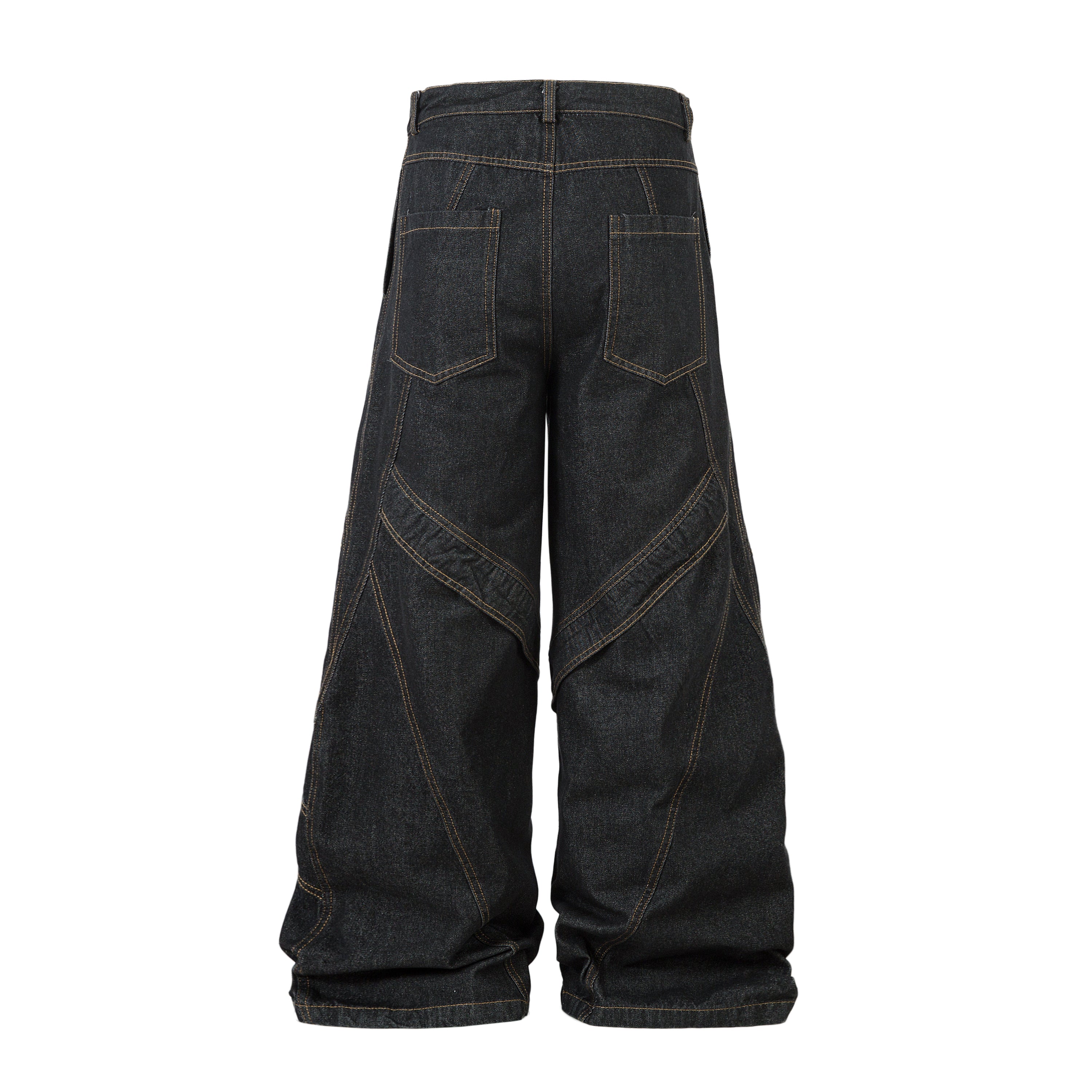 Minimal Panel Cut | Baggy Jeans - Santo