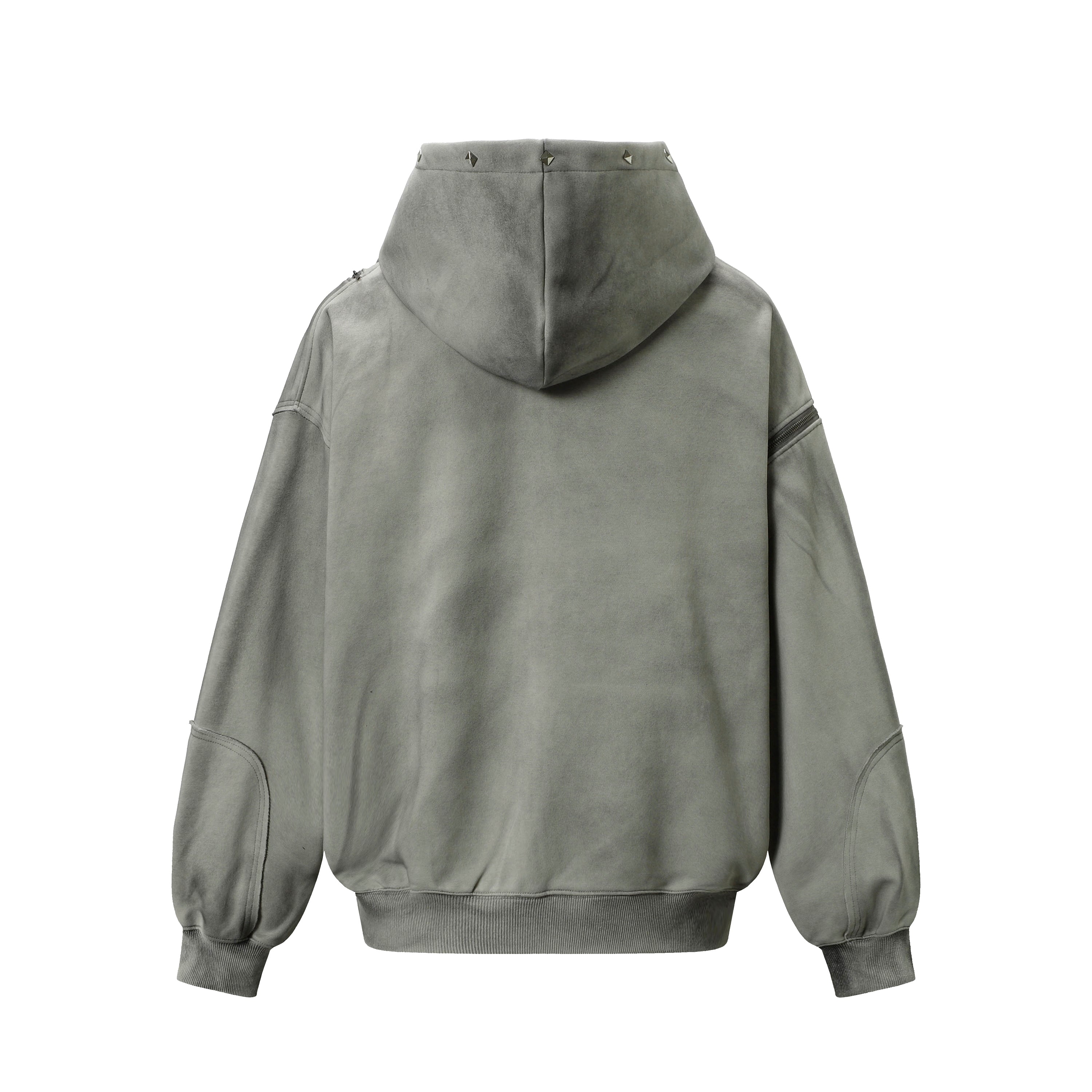 Washed Stitching Rivet | Hooded Jacket - Santo