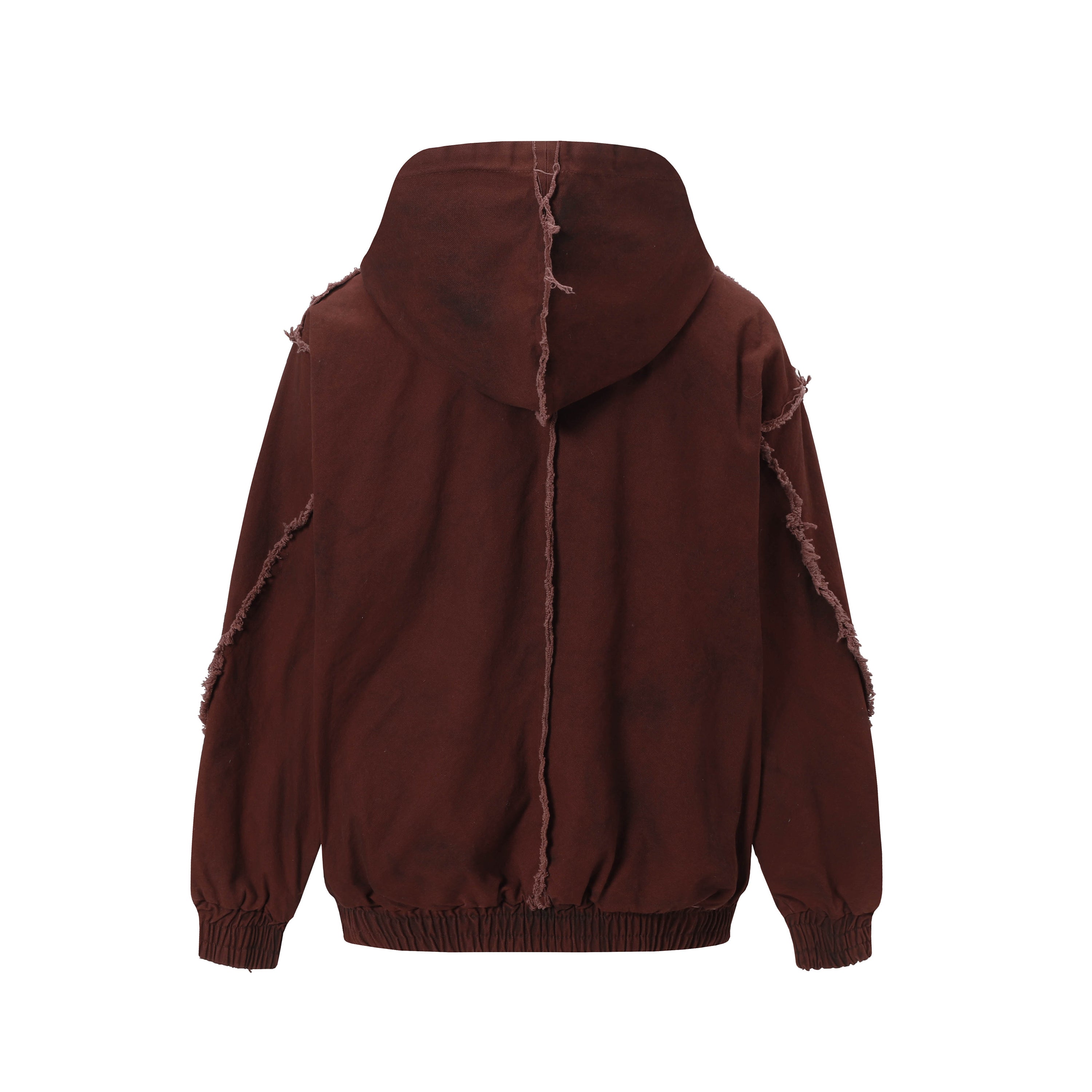 Washed Fray Edge | Hooded Jacket - Santo