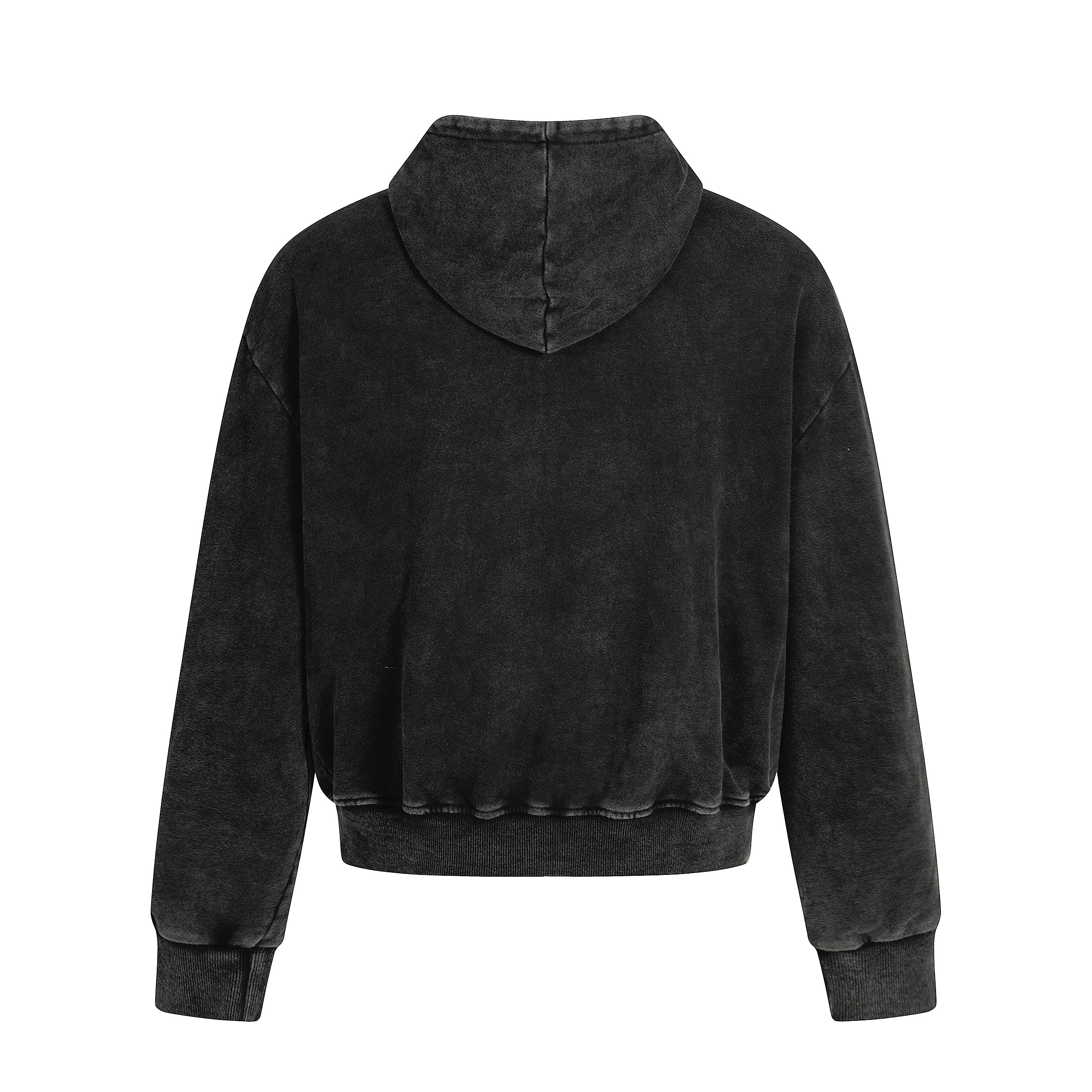 Asymmetry | Washed Zip Up Hoodie