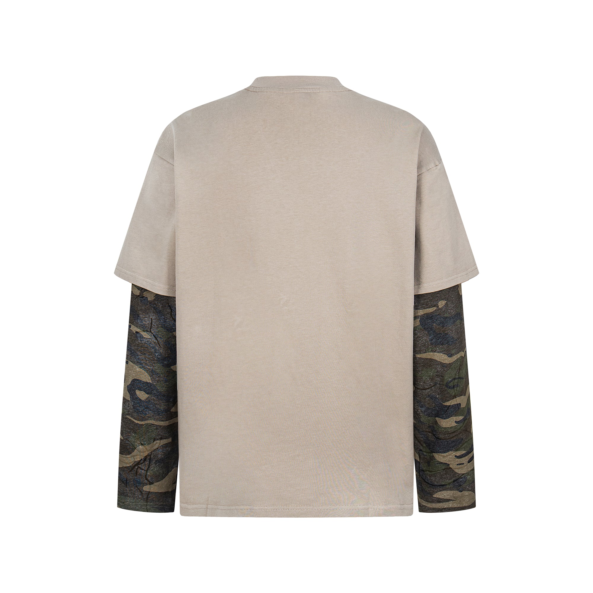 Retro Camouflage Patchwork | Ripped Sweatshirt - Santo