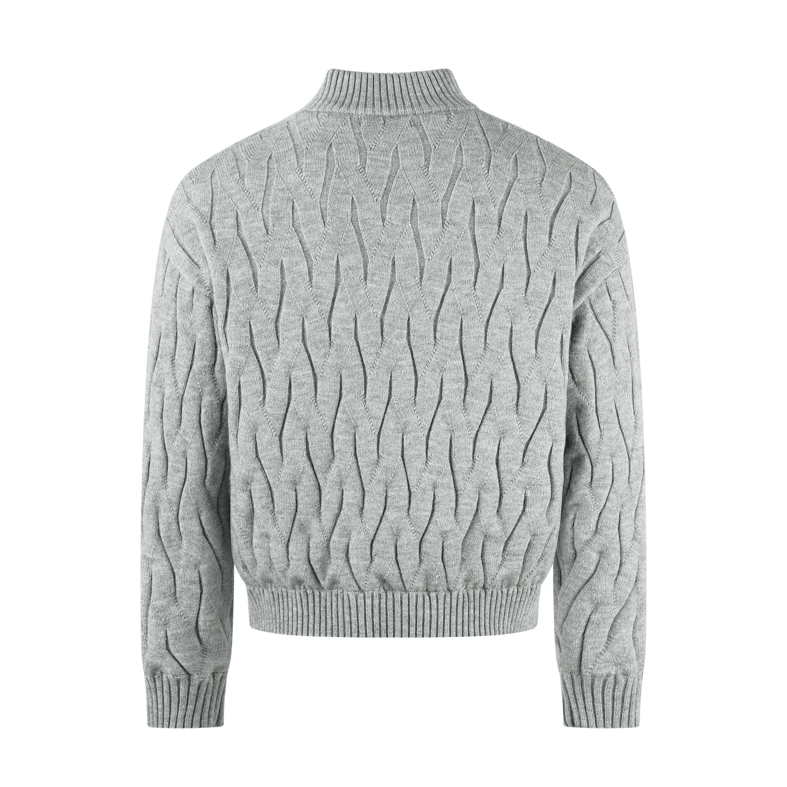 Textured Fleece | Knit Zip Jacket