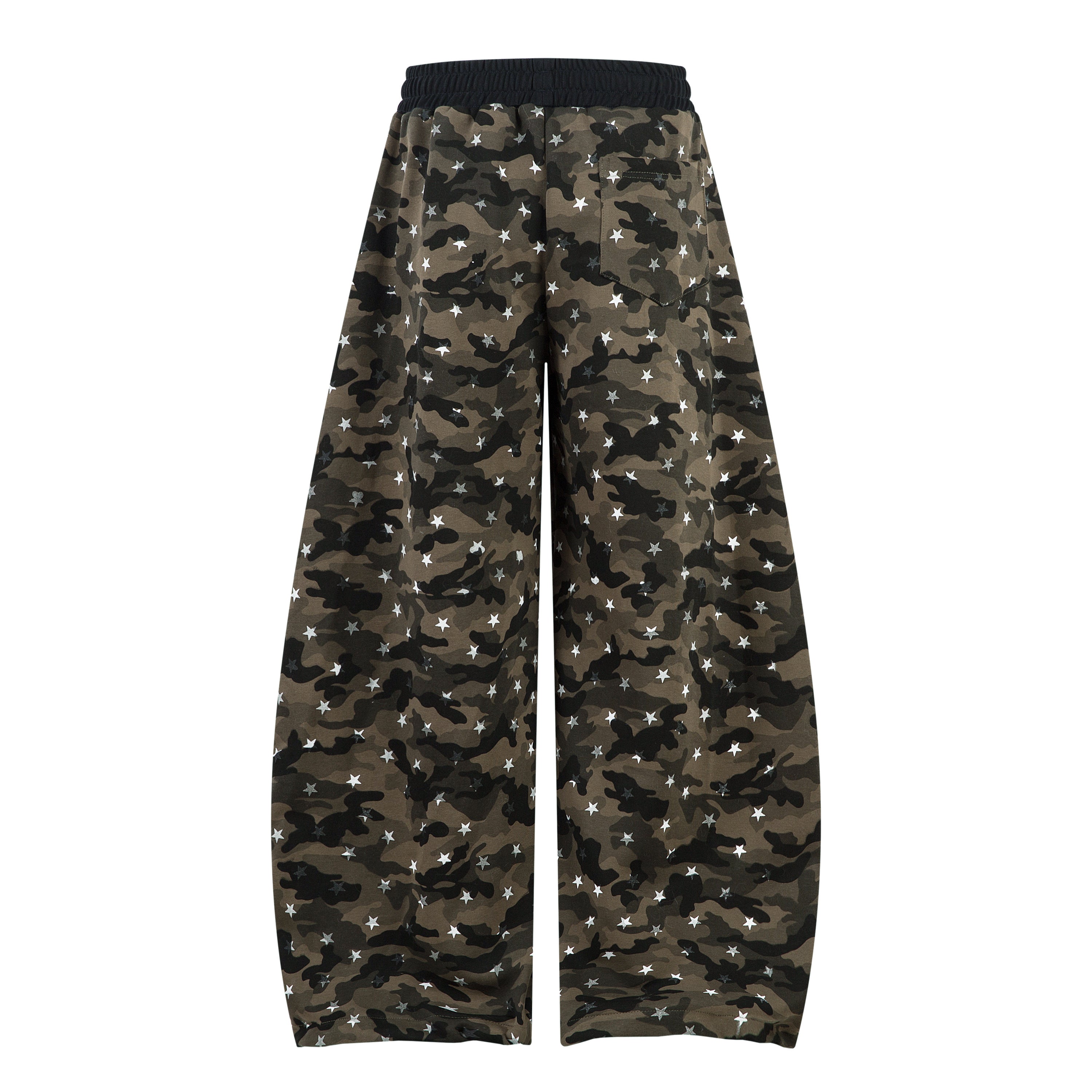 Camo Storm | Printed Drawstring Cargo Pants