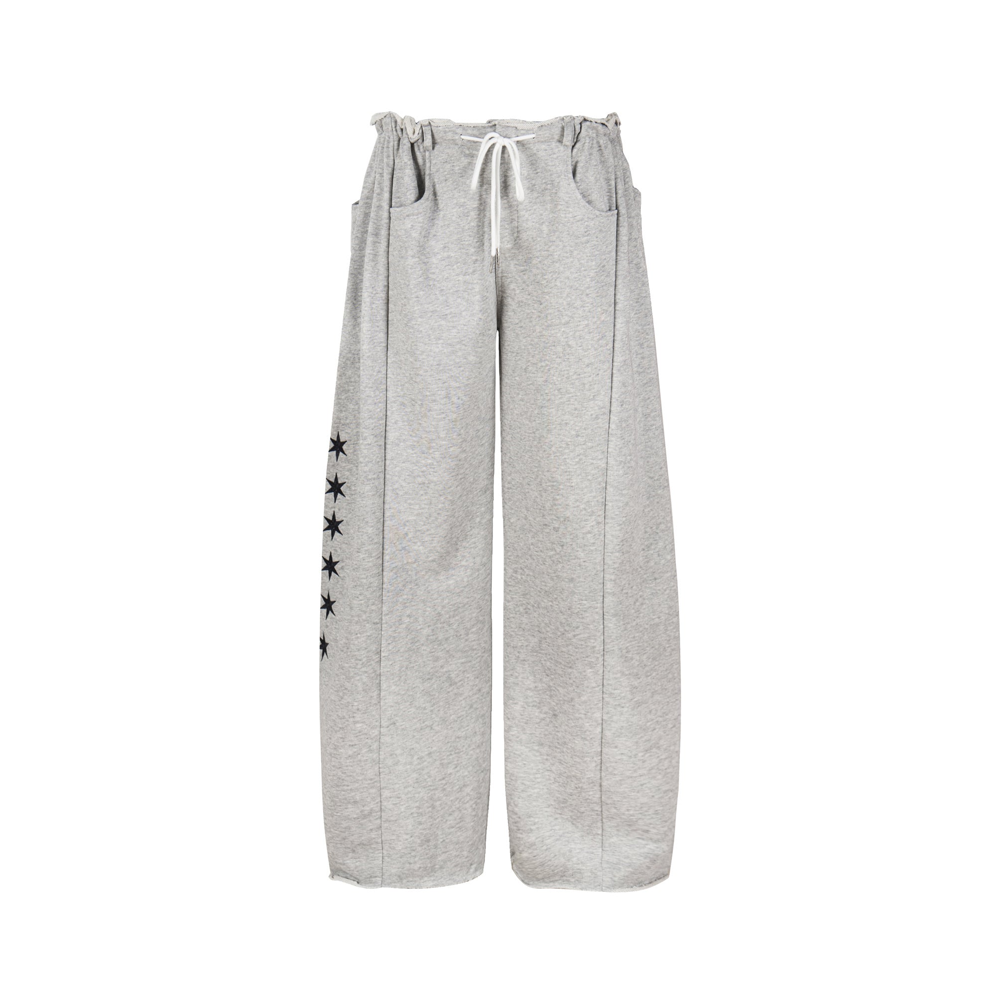 Starry Gleam | Wide-Leg Fleece Trousers