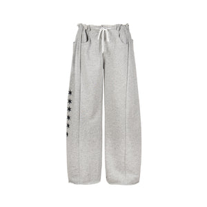 Starry Gleam | Wide-Leg Fleece Trousers