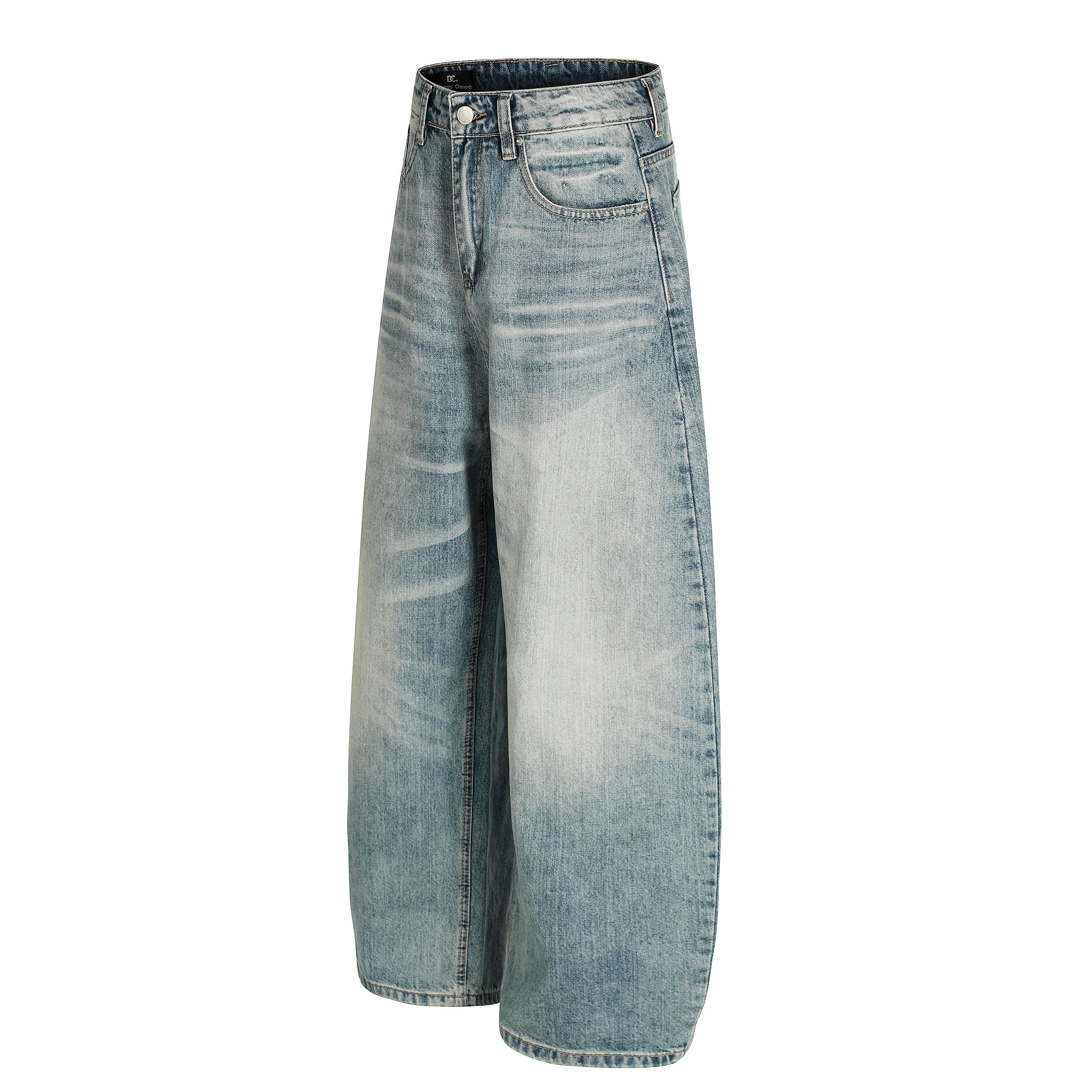 Sky Fade | Soft-Wash Wide Jeans