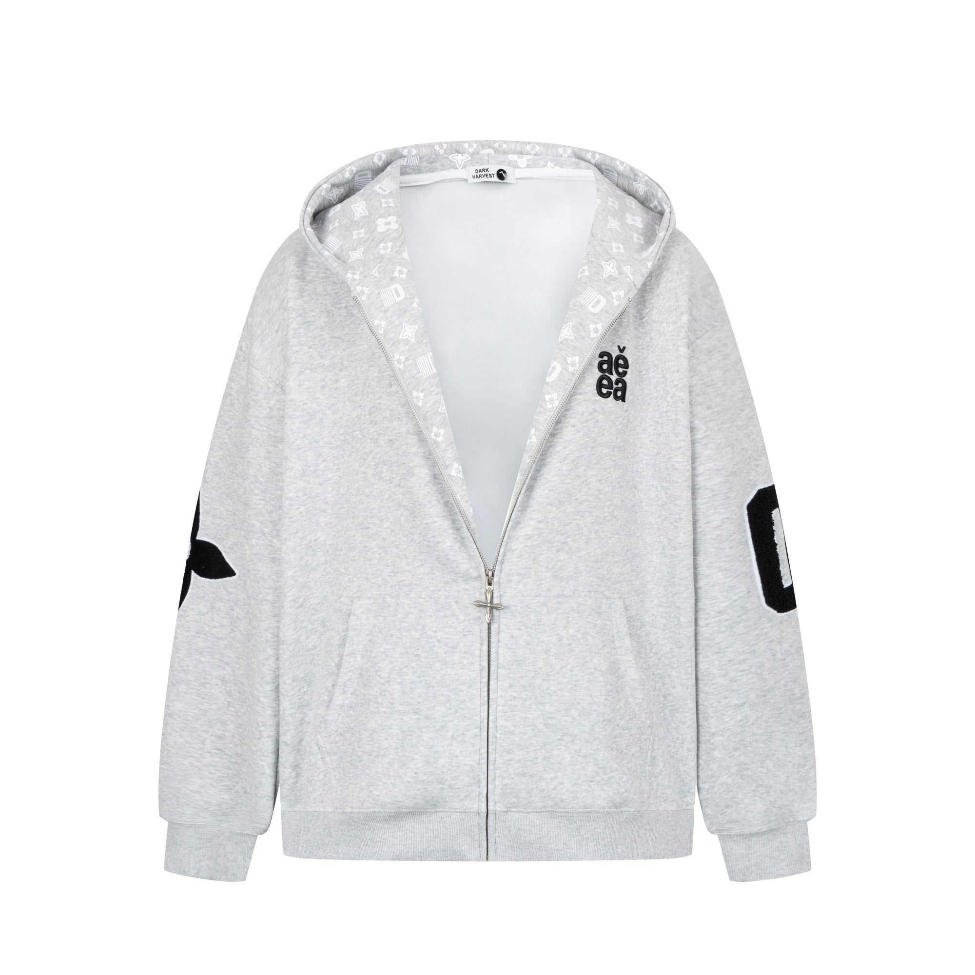 Varsity 08 | Graphic Zip-Up Hoodie