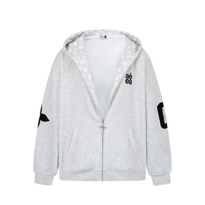 Varsity 08 | Graphic Zip-Up Hoodie