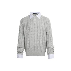 Fuzzy Pup | Dog Sweater with Colorful Knit Scarf