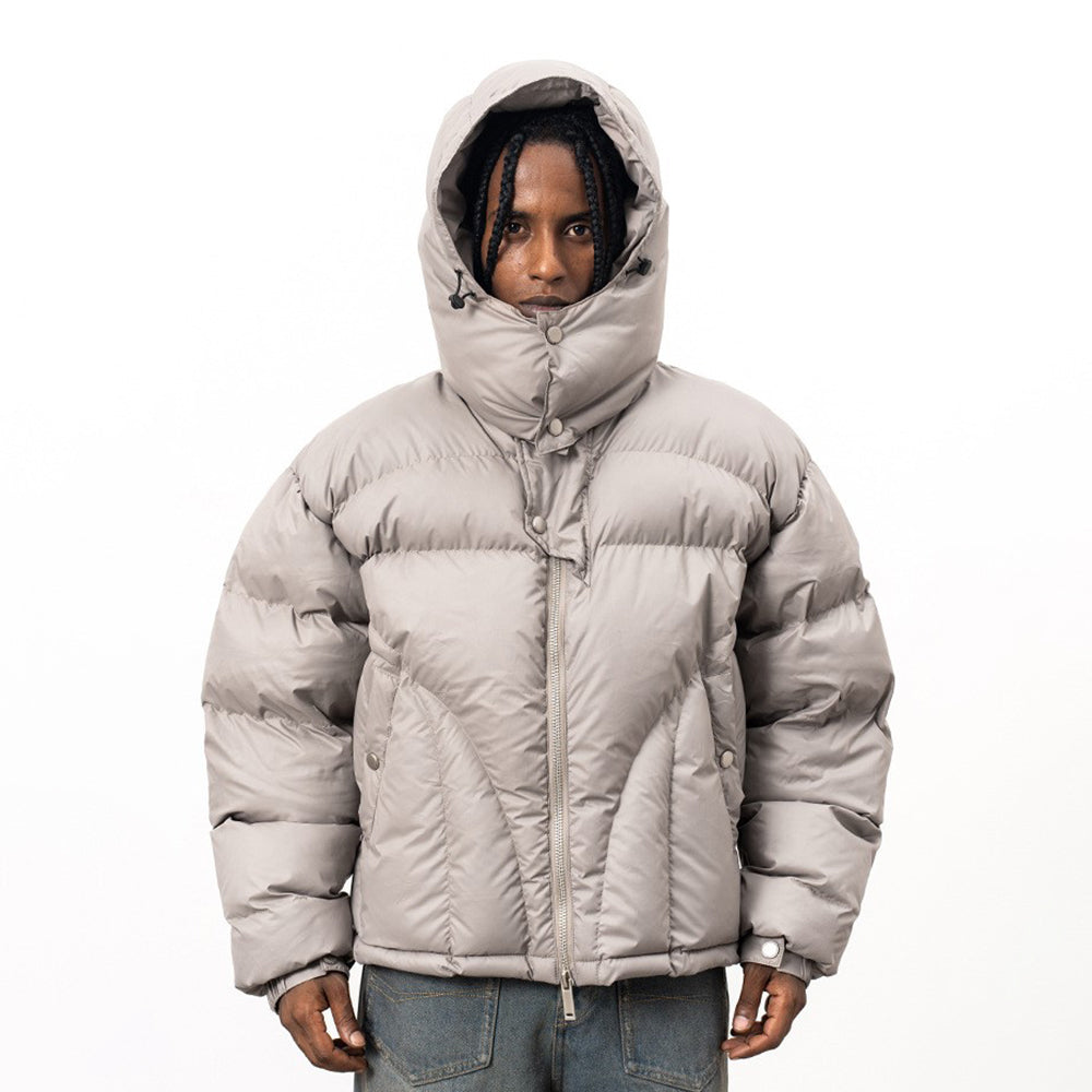 Padded Hooded Zip | Puffer Jacket - Santo