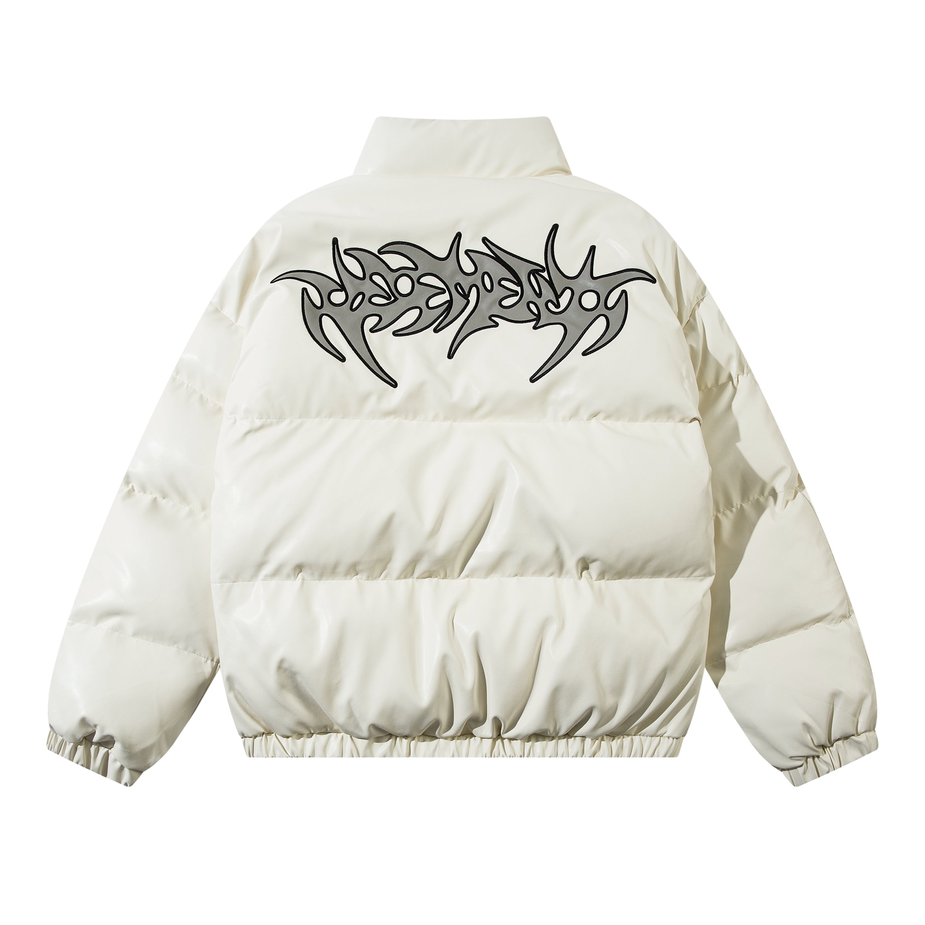 Flame | Shiny Graphic Puffer - Santo