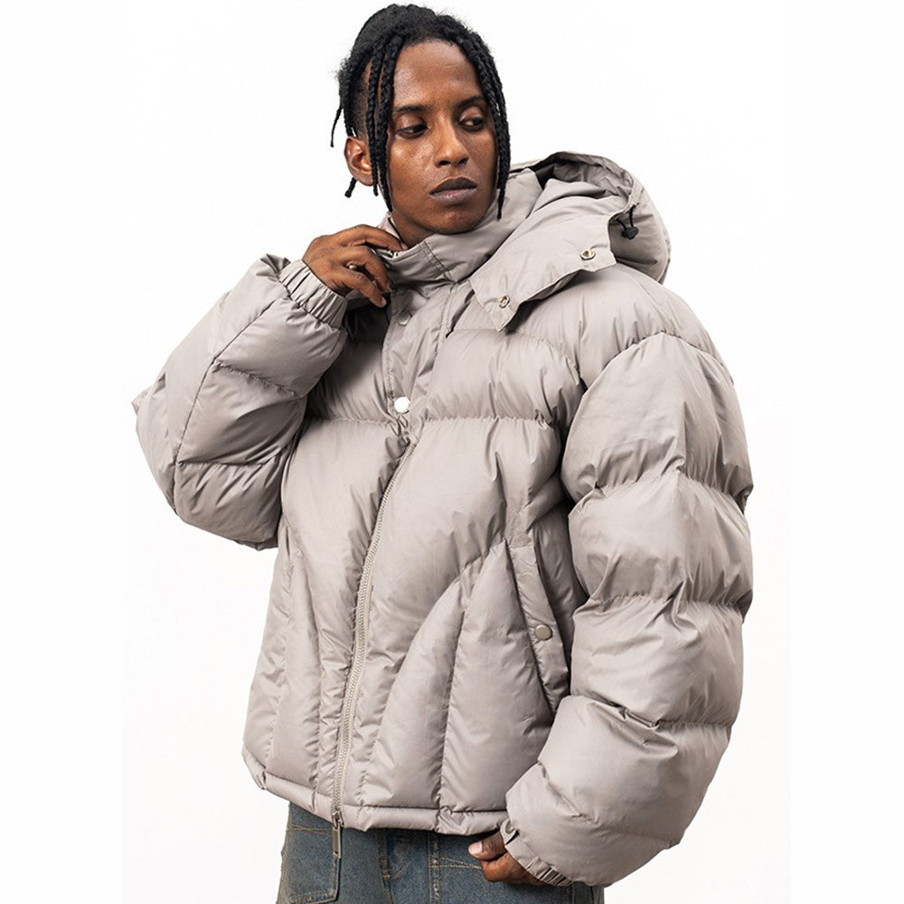 Padded Hooded Zip | Puffer Jacket - Santo
