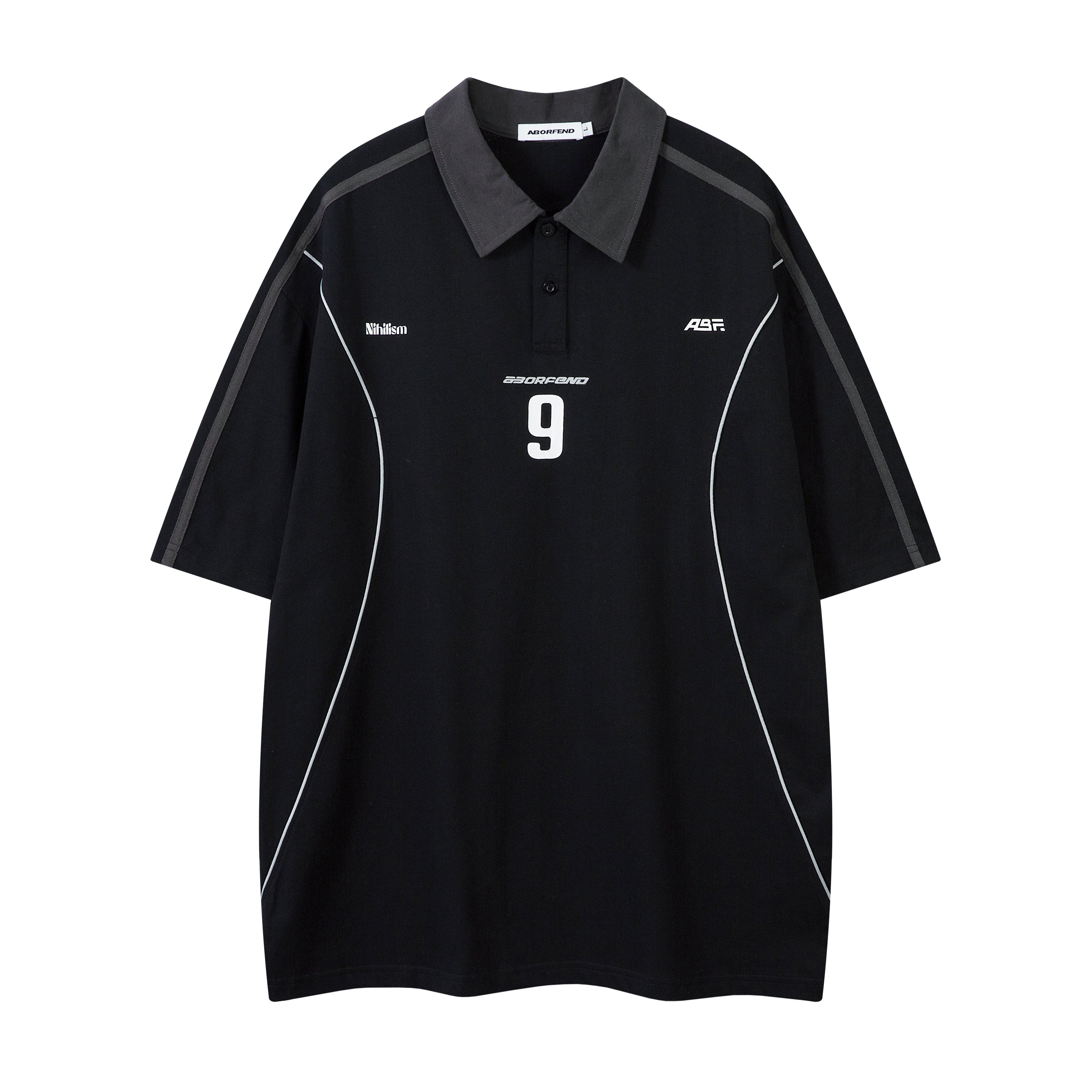 NO.9 | Sporty Polo Soccer Jersey