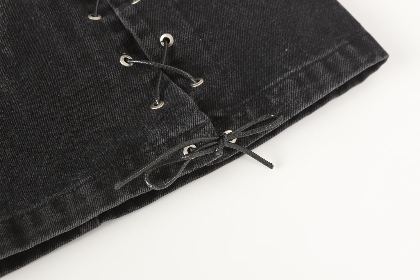 Lace-Up Destroyed | Stacked Jeans - Santo