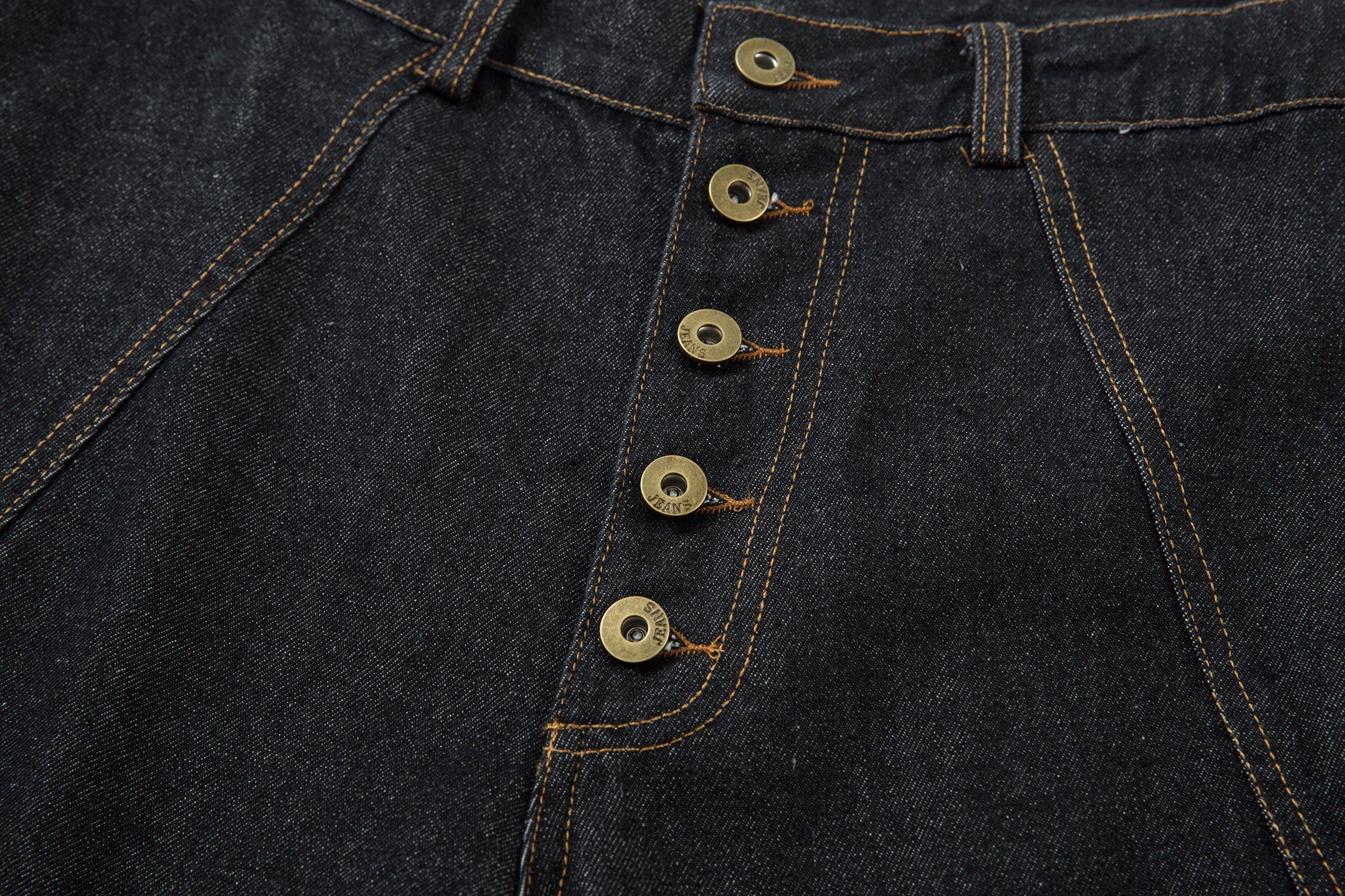 Minimal Panel Cut | Baggy Jeans - Santo