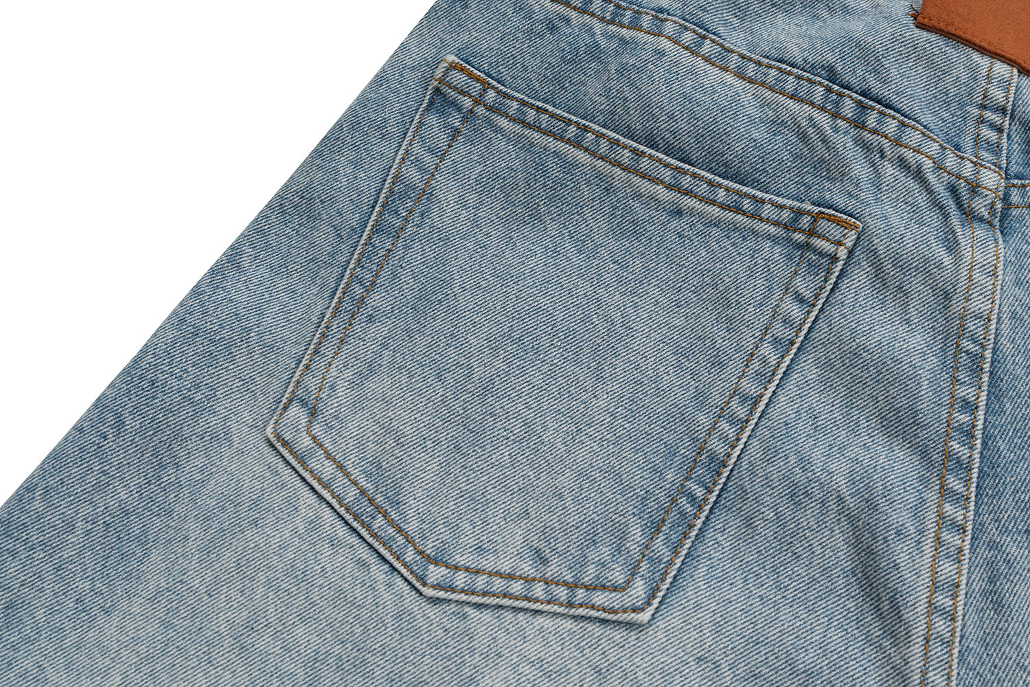 Stacked Washed Blue | Wide Jeans - Santo