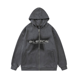 Spray Star | Zip Up Hoodie - Santo