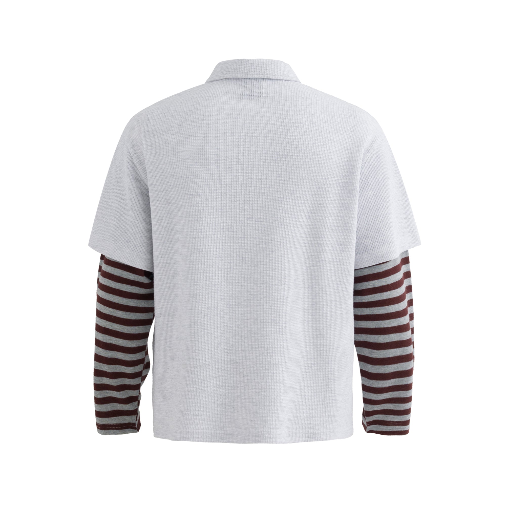 Vintage Striped Layered | Polo Sweatshirt - Santo