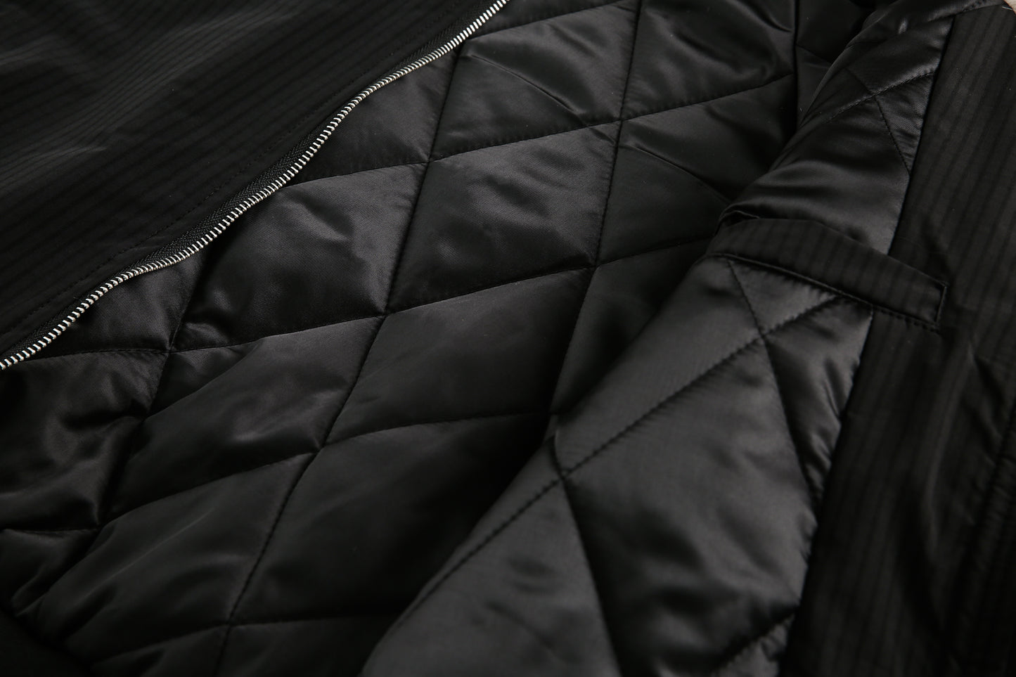 Star Rivets| Padded Bomber Jacket