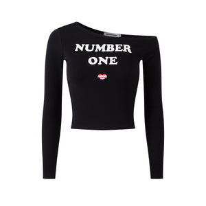 Number One | Off-Shoulder Long Sleeve Tee