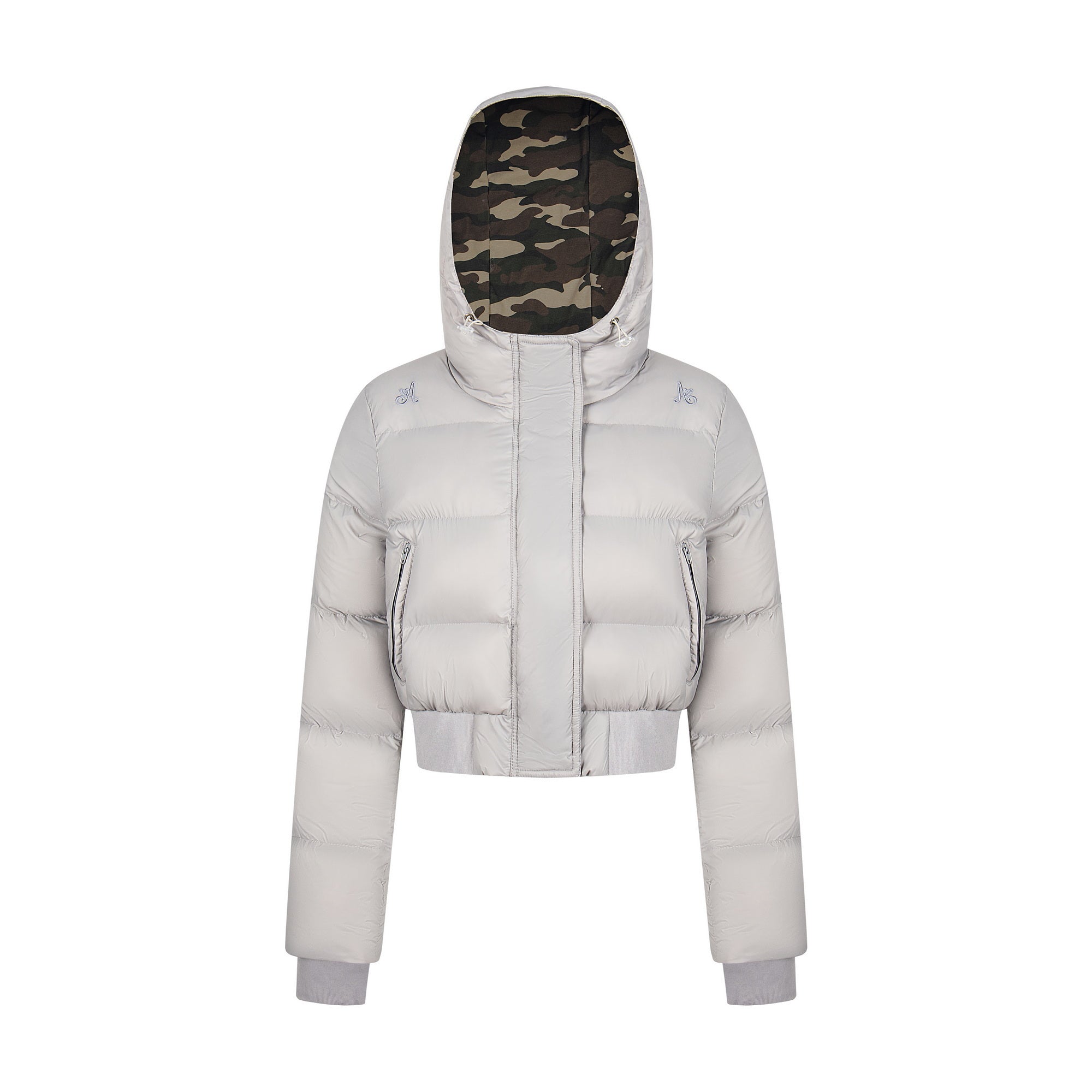 Urban Bloom | Camo Lined Puffer Jacket