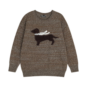 Furry Charm | Knitted Cardigan with Cat Motif
