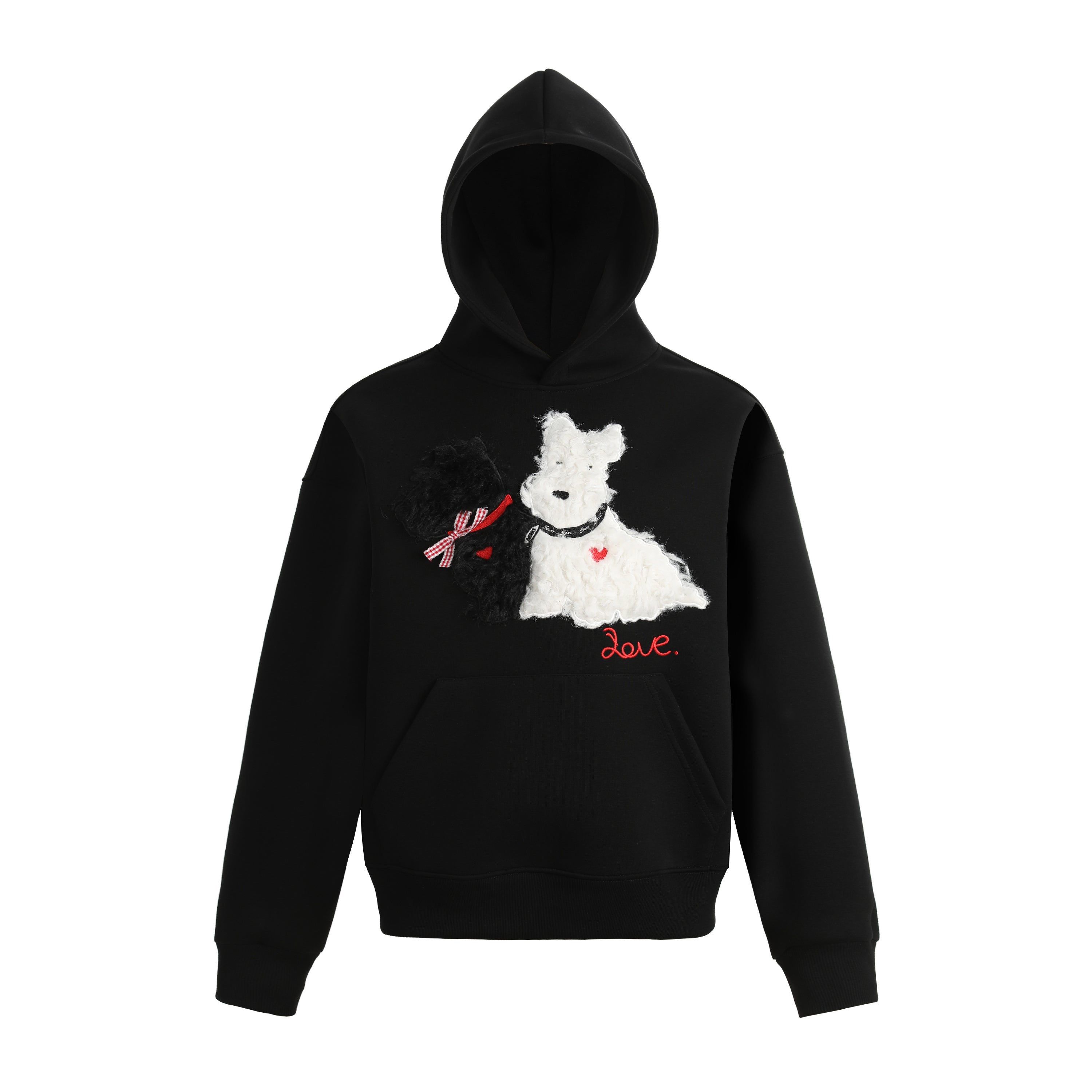 Puppy Love | Fleece Hoodie with Dog Patch