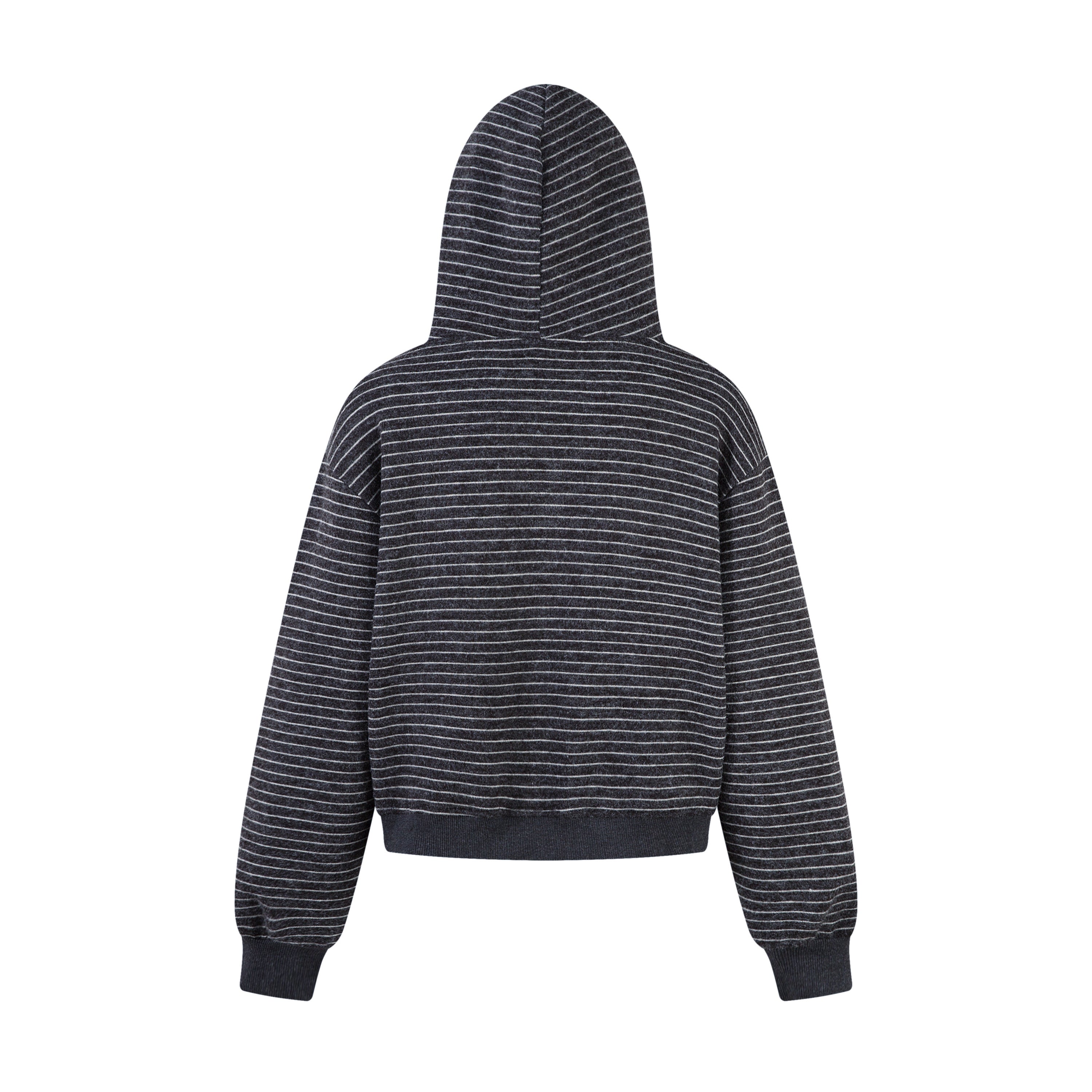 STRIPE CLOUD | Minimalist Knit Zip Hoodie