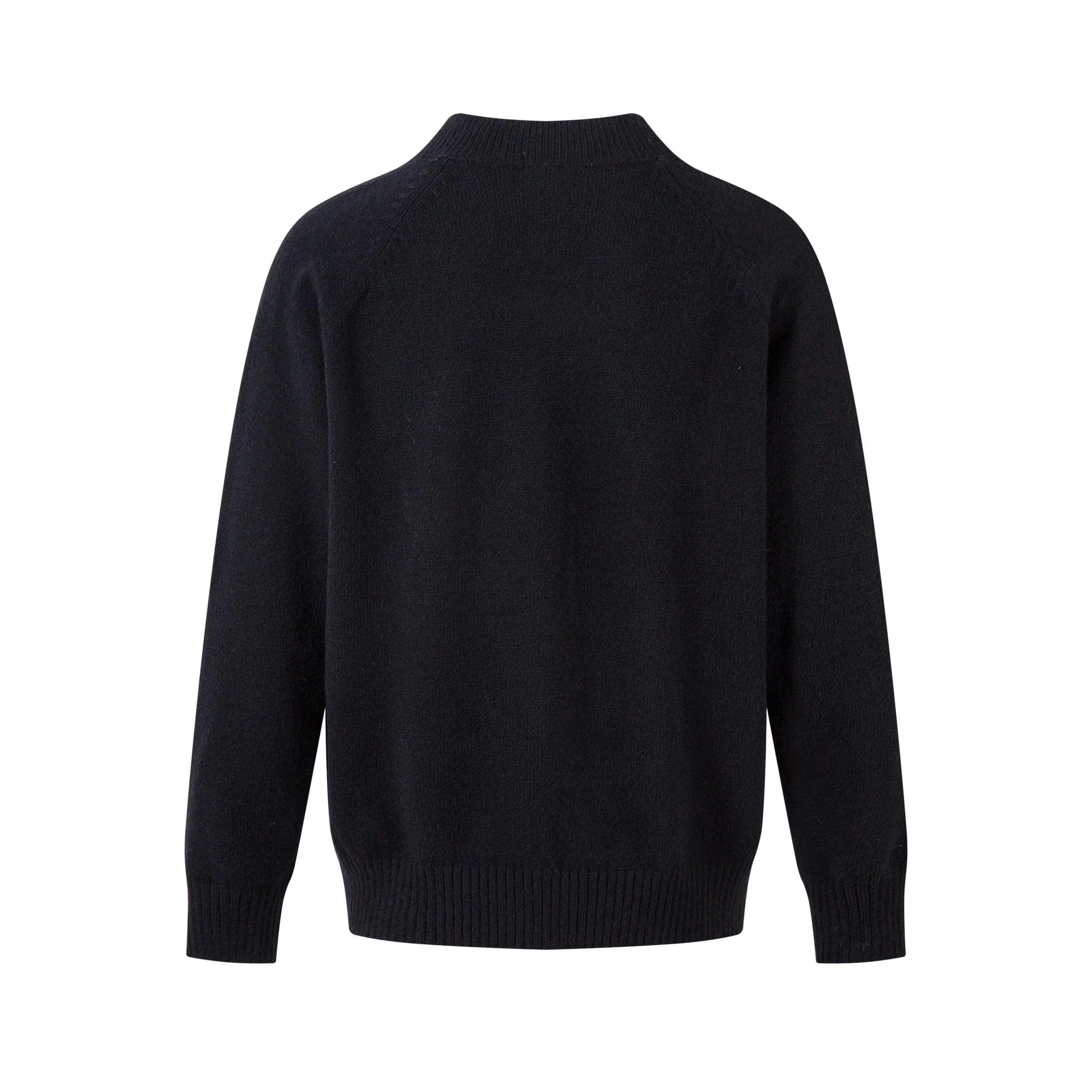 Varsity Button | Mock Neck Knit Sweater