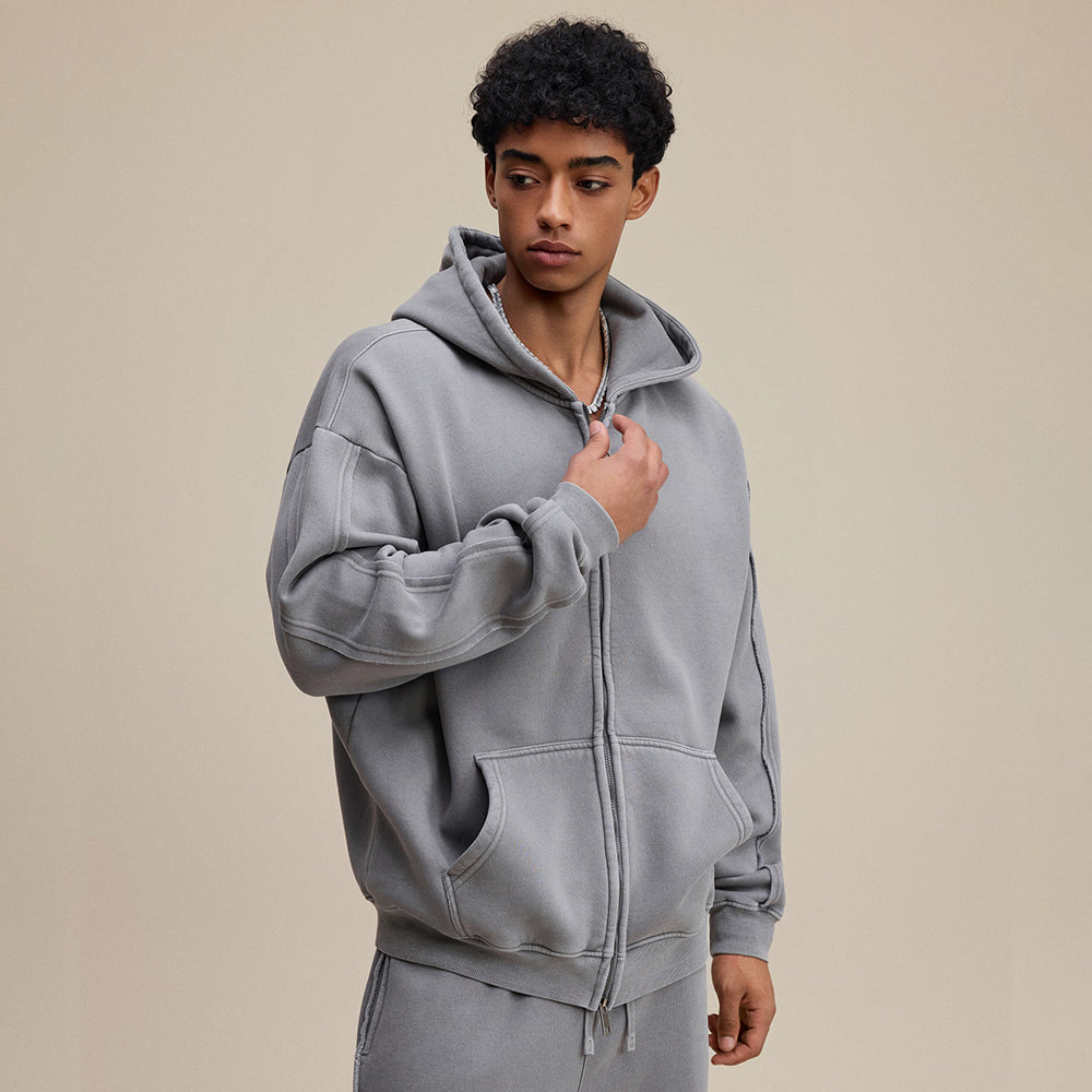 Vintage | Classic Zip Up Hoodie - Santo