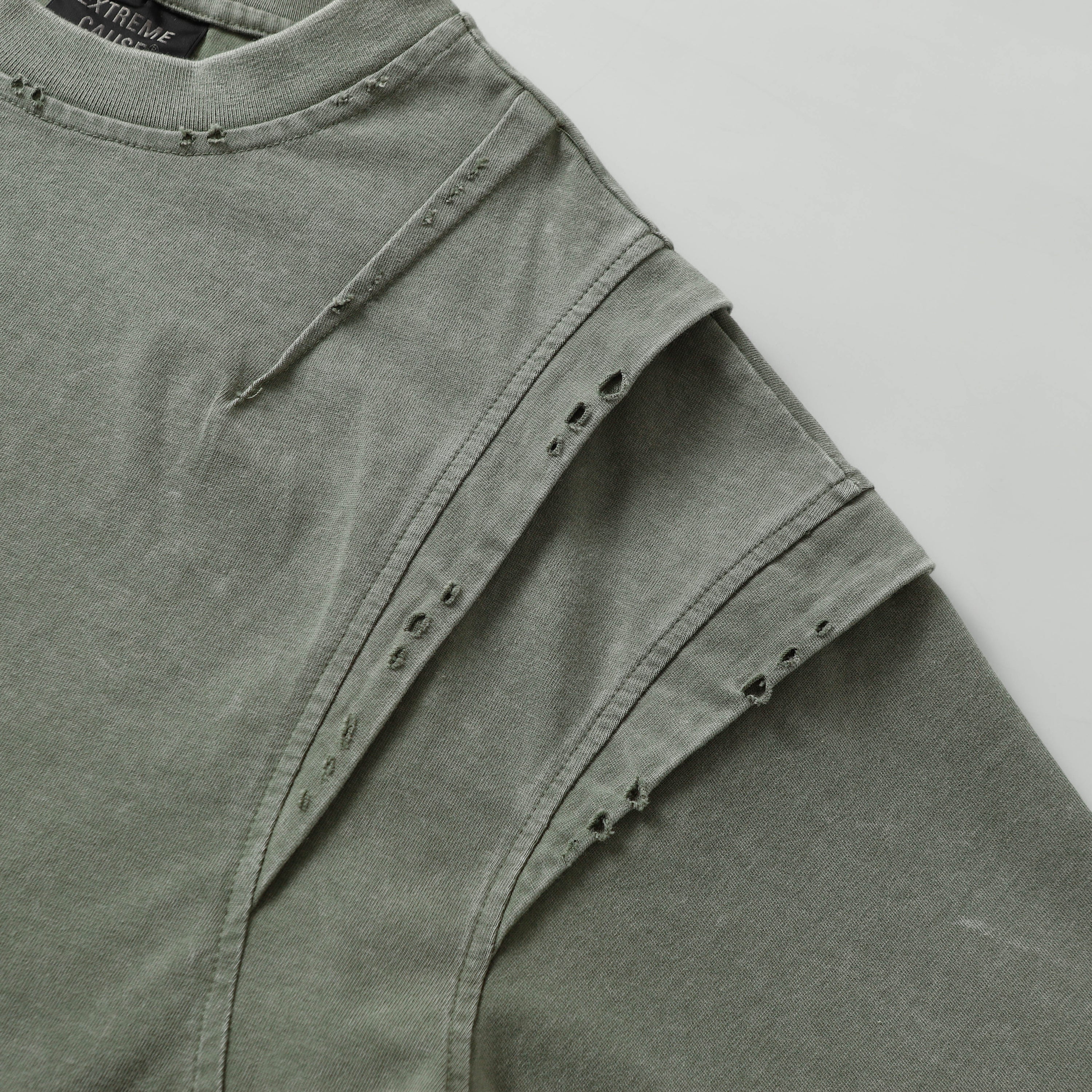 Layered Stitching | Washed T-Shirt