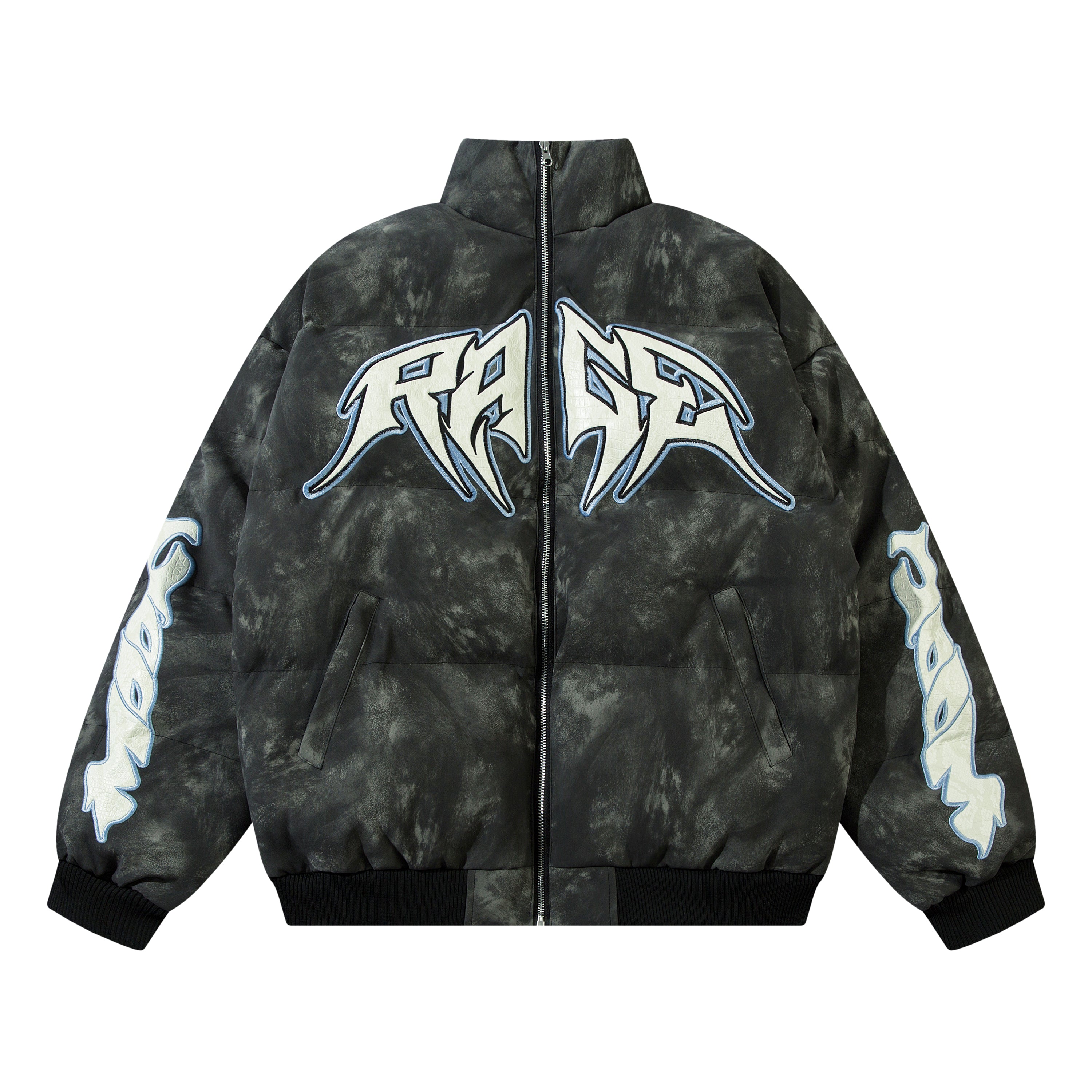 Street Rage | Bold Graphic Puffer - Santo