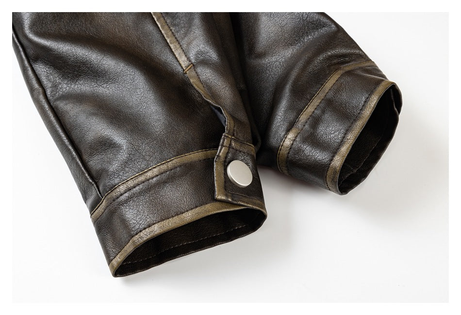 Leather Legacy | Classic Brown Bomber Jacket - Santo