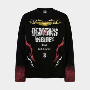 Edgy Gothic Print | Hiphop Sweatshirt - Santo
