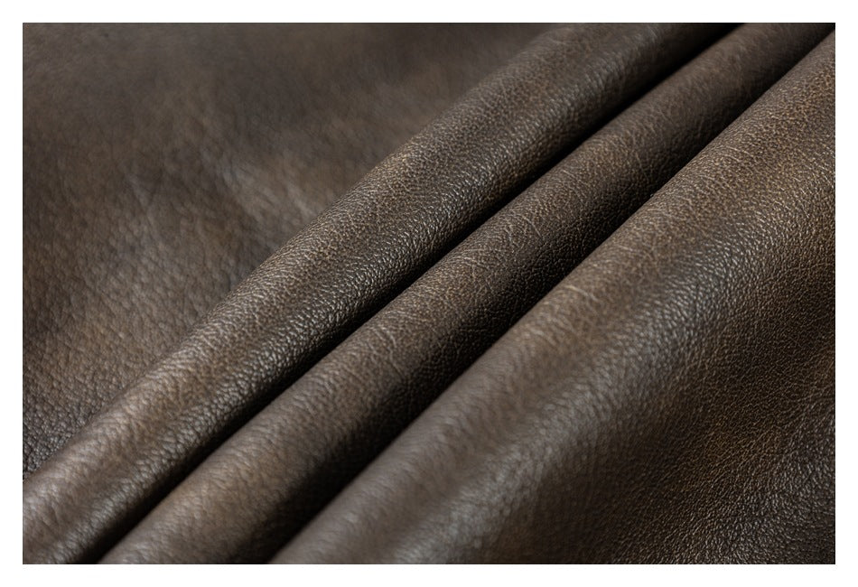 Leather Legacy | Classic Brown Bomber Jacket - Santo
