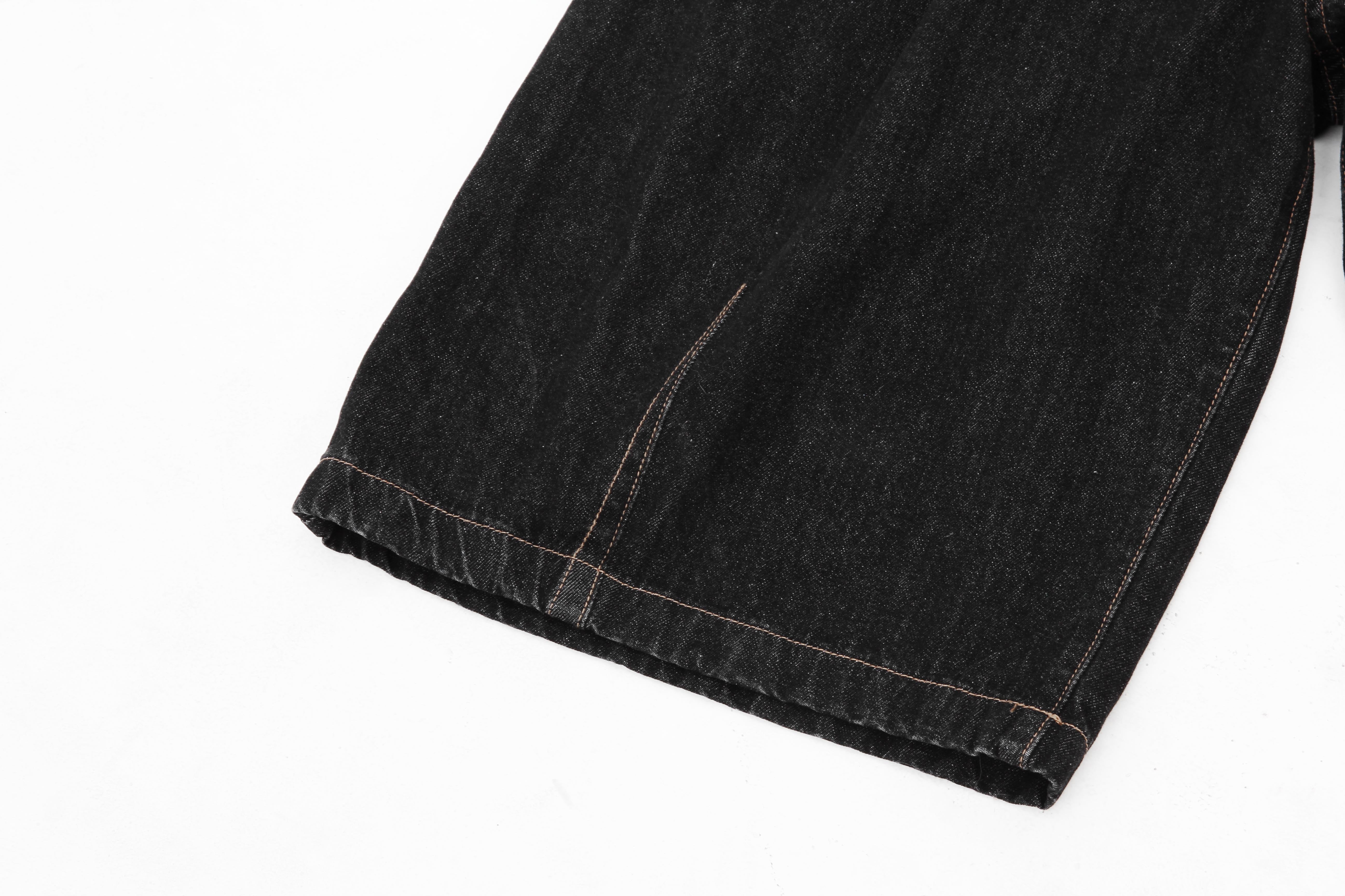 Denim Shorts | Bandana Detail Wide-Leg Style