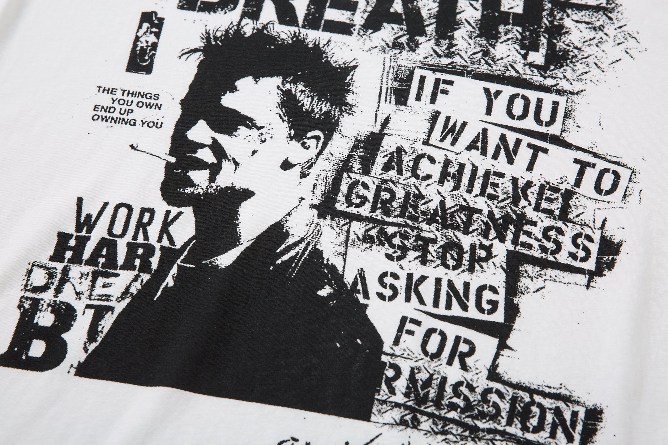 Grunge Portrait Print | Graphic Sweatshirt - Santo