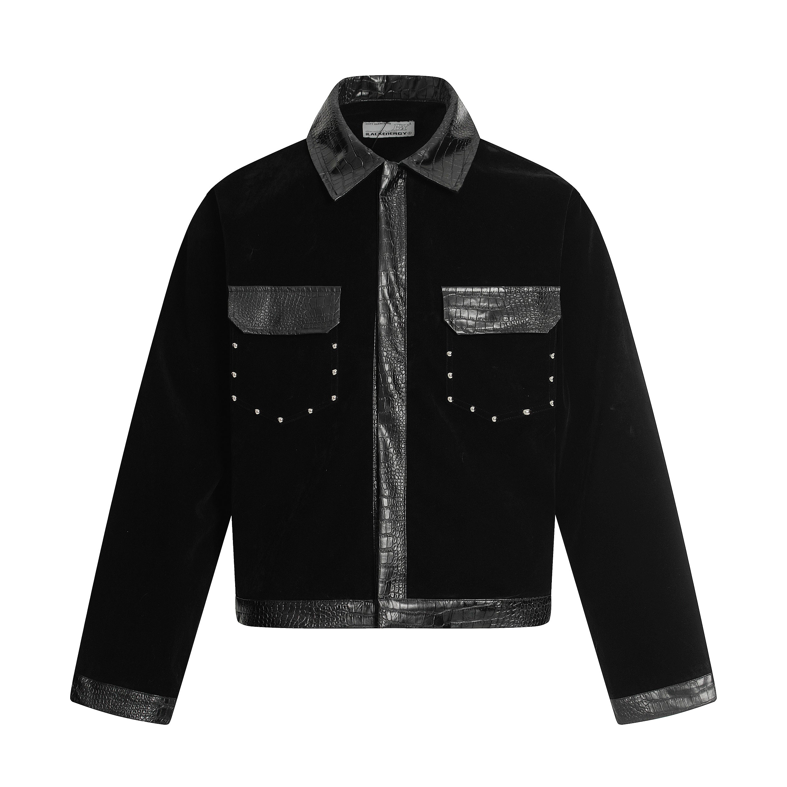 Studded Suede Croc | Motorcycle Jacket - Santo