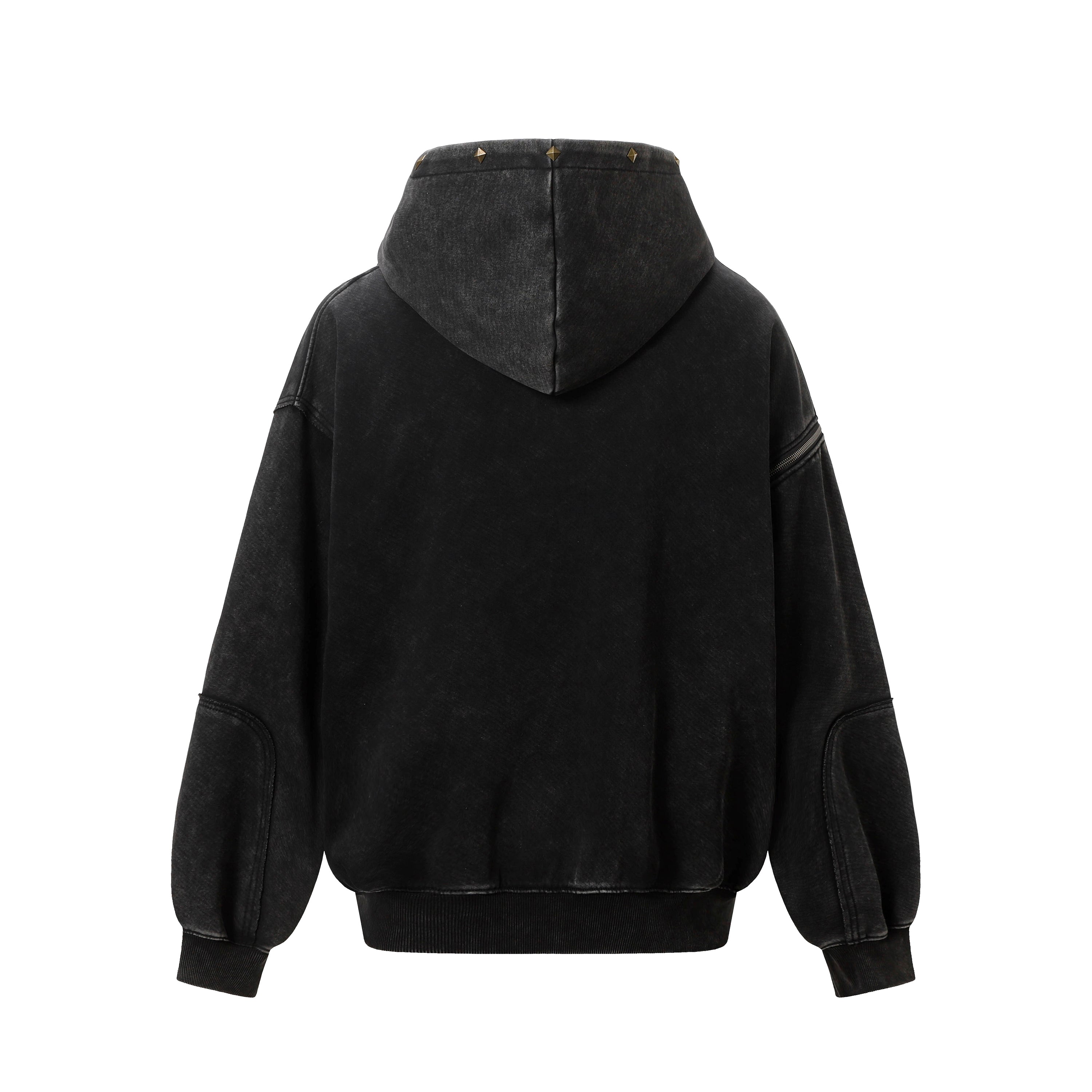 Washed Stitching Rivet | Hooded Jacket - Santo