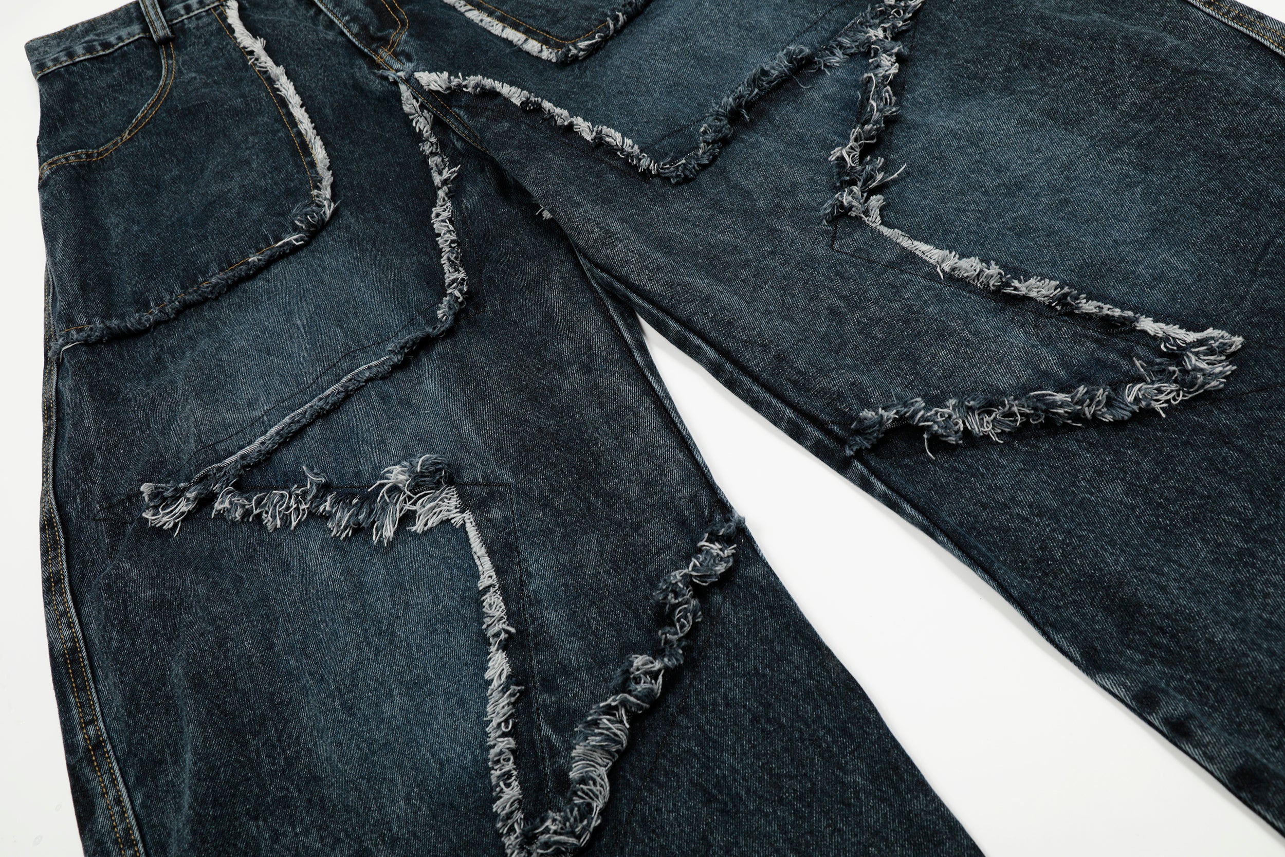 Star Patch Destroyed | Baggy Jeans - Santo