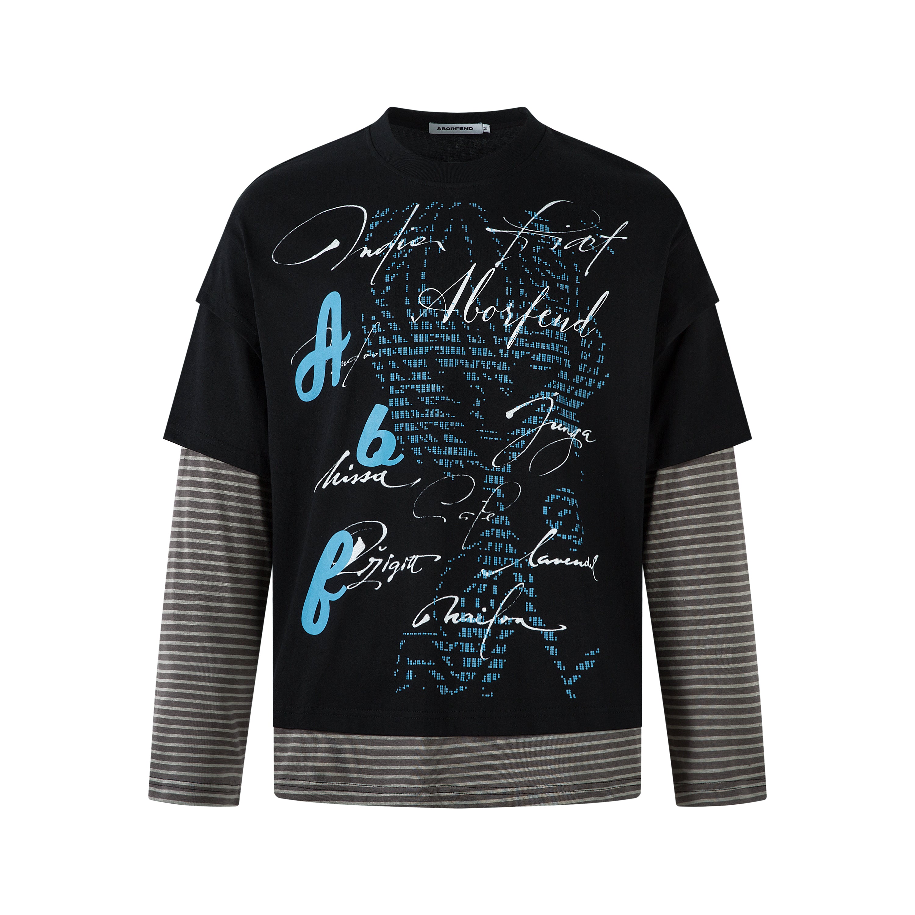 Punk Letters Patchwork | Stripe Sweatshirt - Santo