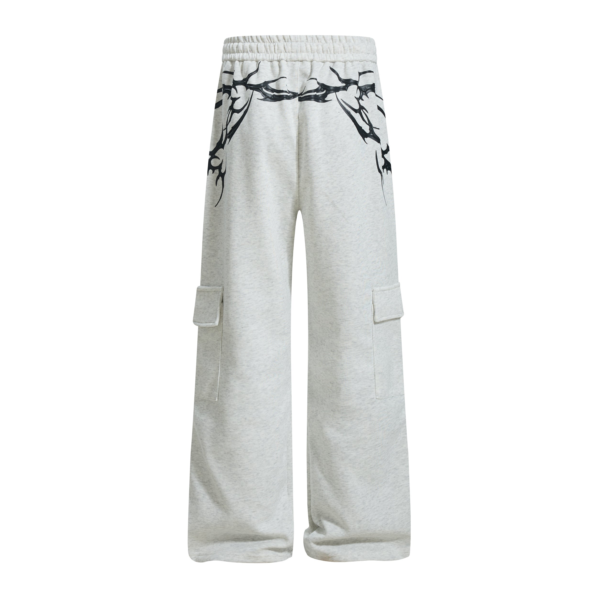 Barbed Flame Print | Graphic Sweatpants - Santo