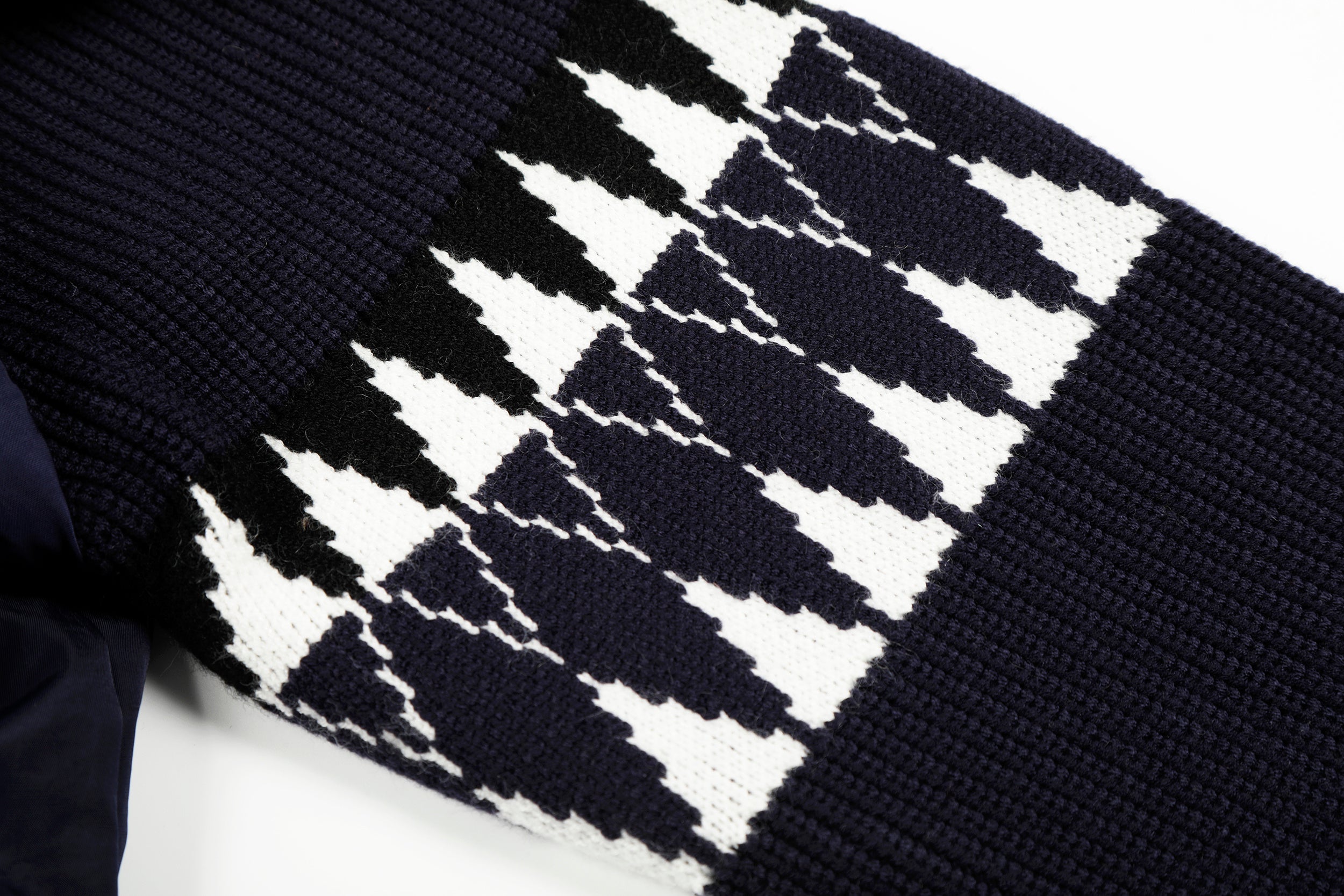 Knit Contrast | Fleece Hooded Jacket