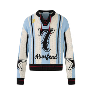 Striped Varsity | Knit Racing Sweater