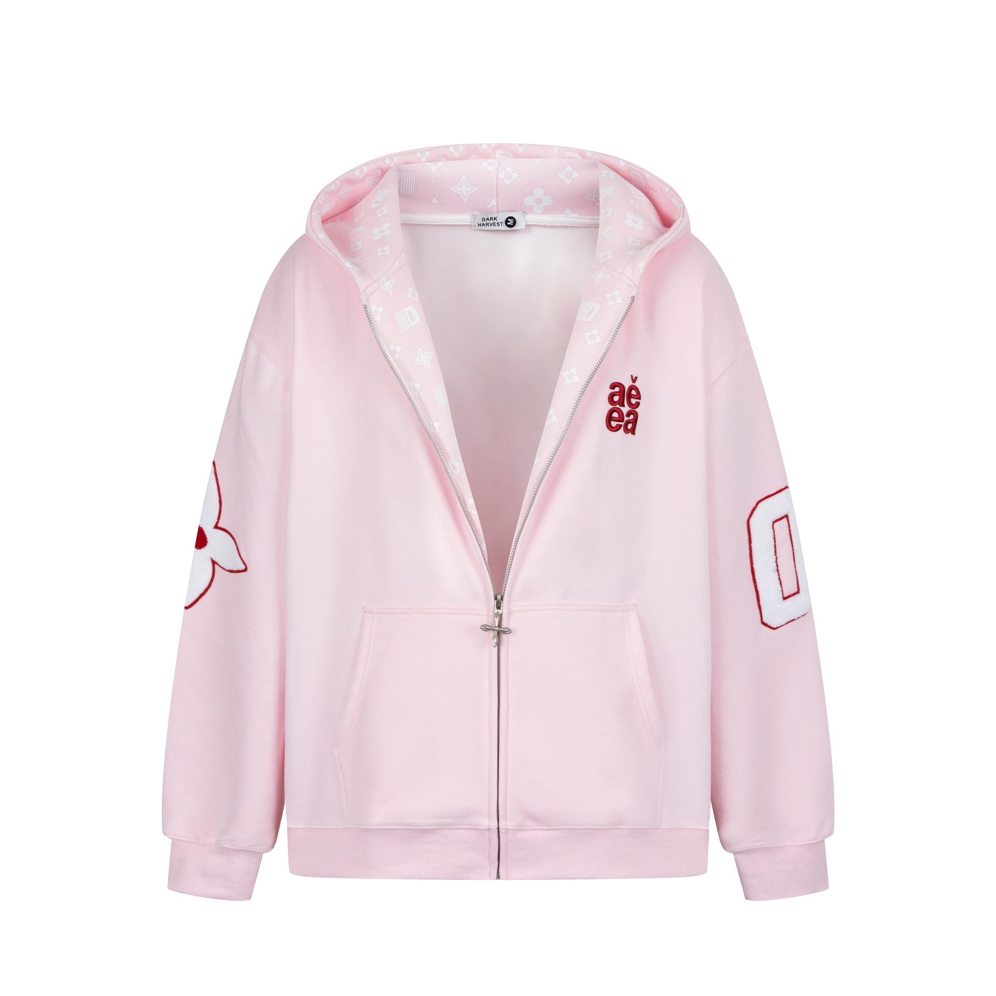 Varsity 08 | Graphic Zip-Up Hoodie