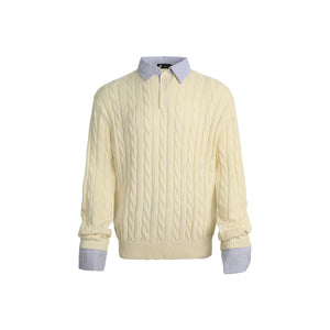 Fuzzy Pup | Dog Sweater with Colorful Knit Scarf