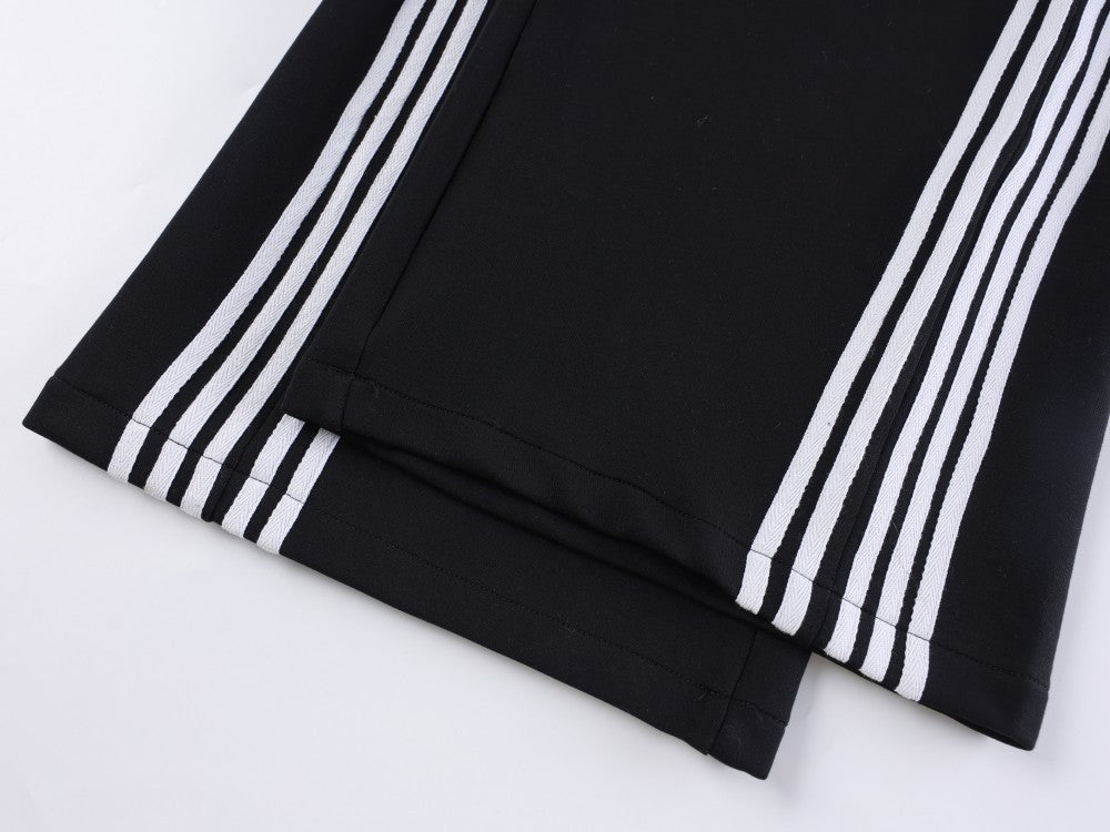Double Waist Washed Side Stripe Sweatpants