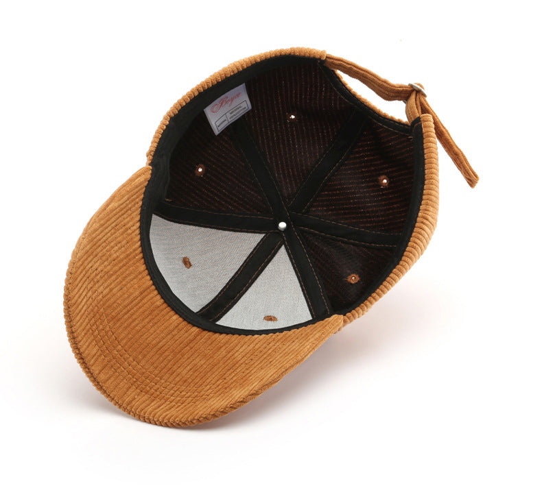 "Solid Corduroy" Baseball Cap - Santo