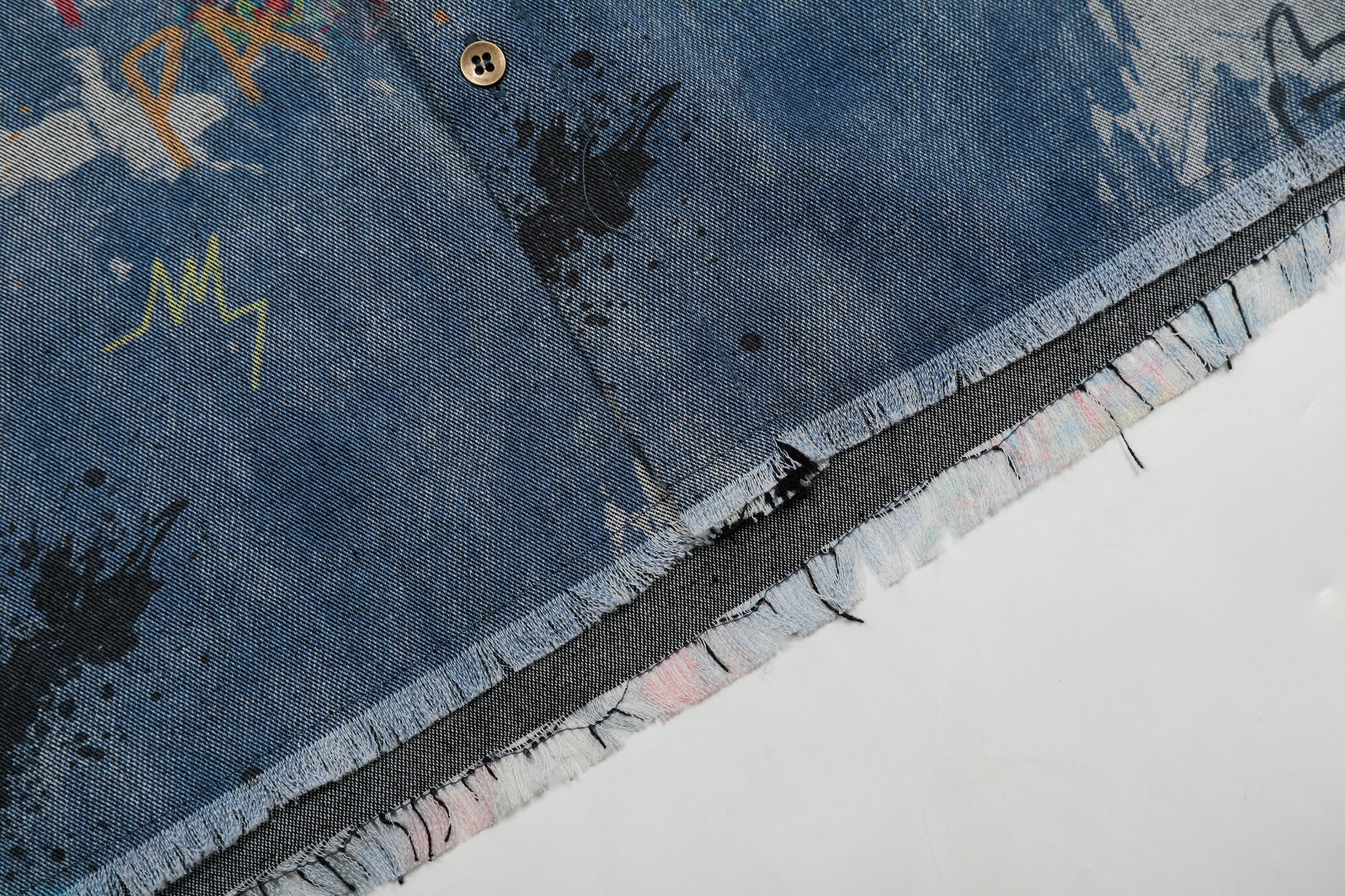 Vintage Graffiti | Denim Shirt - Santo