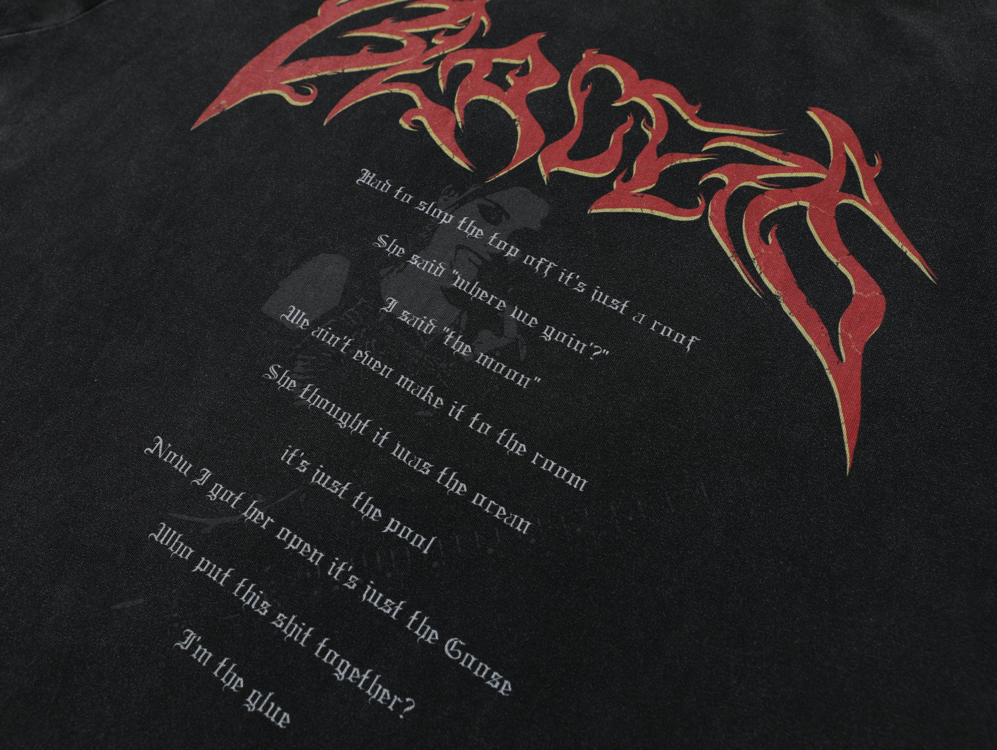 Archive Gothic Letter | Washed Sweatshirt - Santo